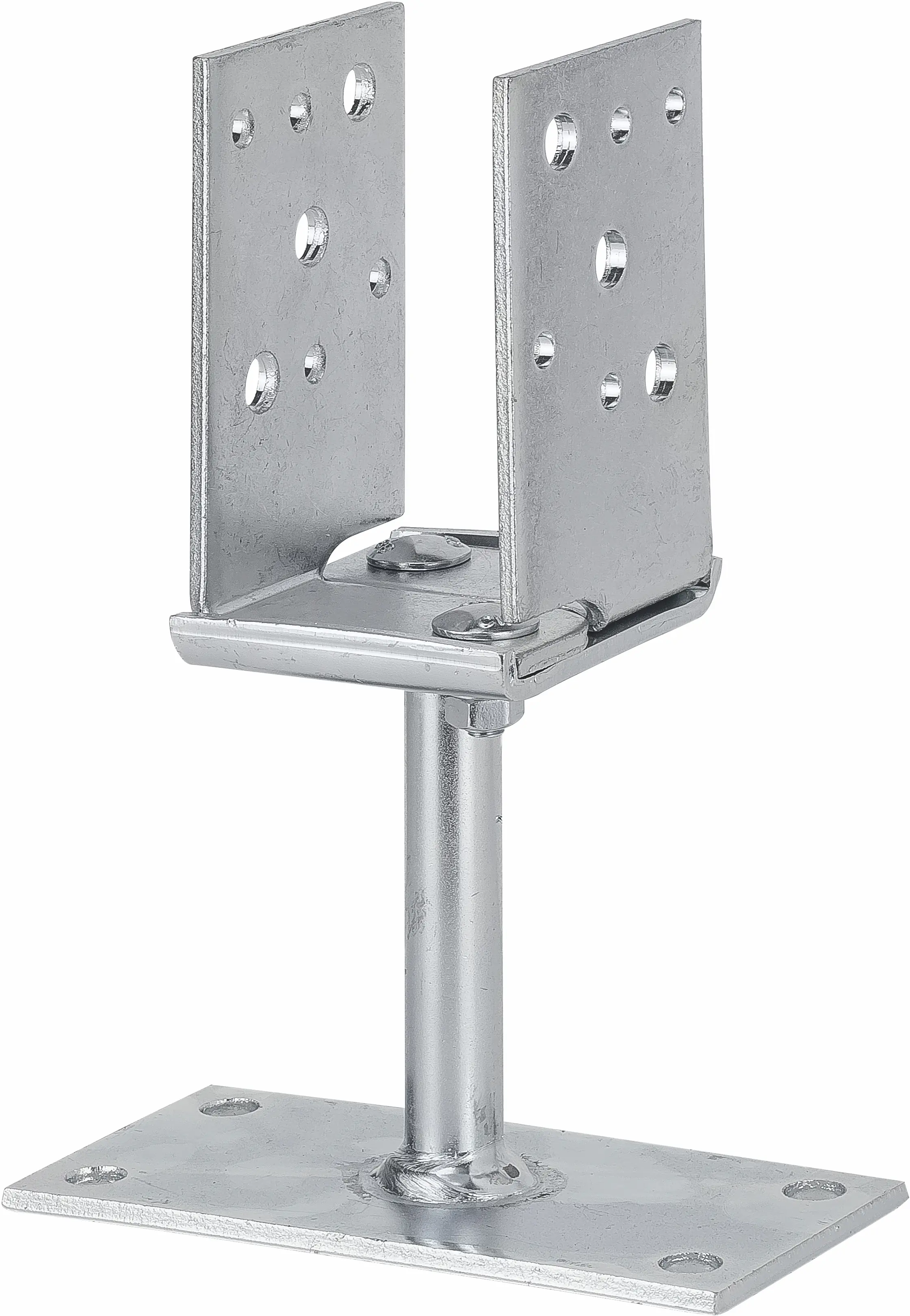 Vormann Verstellbare Stützenschuhe verzinkt 60-140 x 70/150 x 115/215 mm