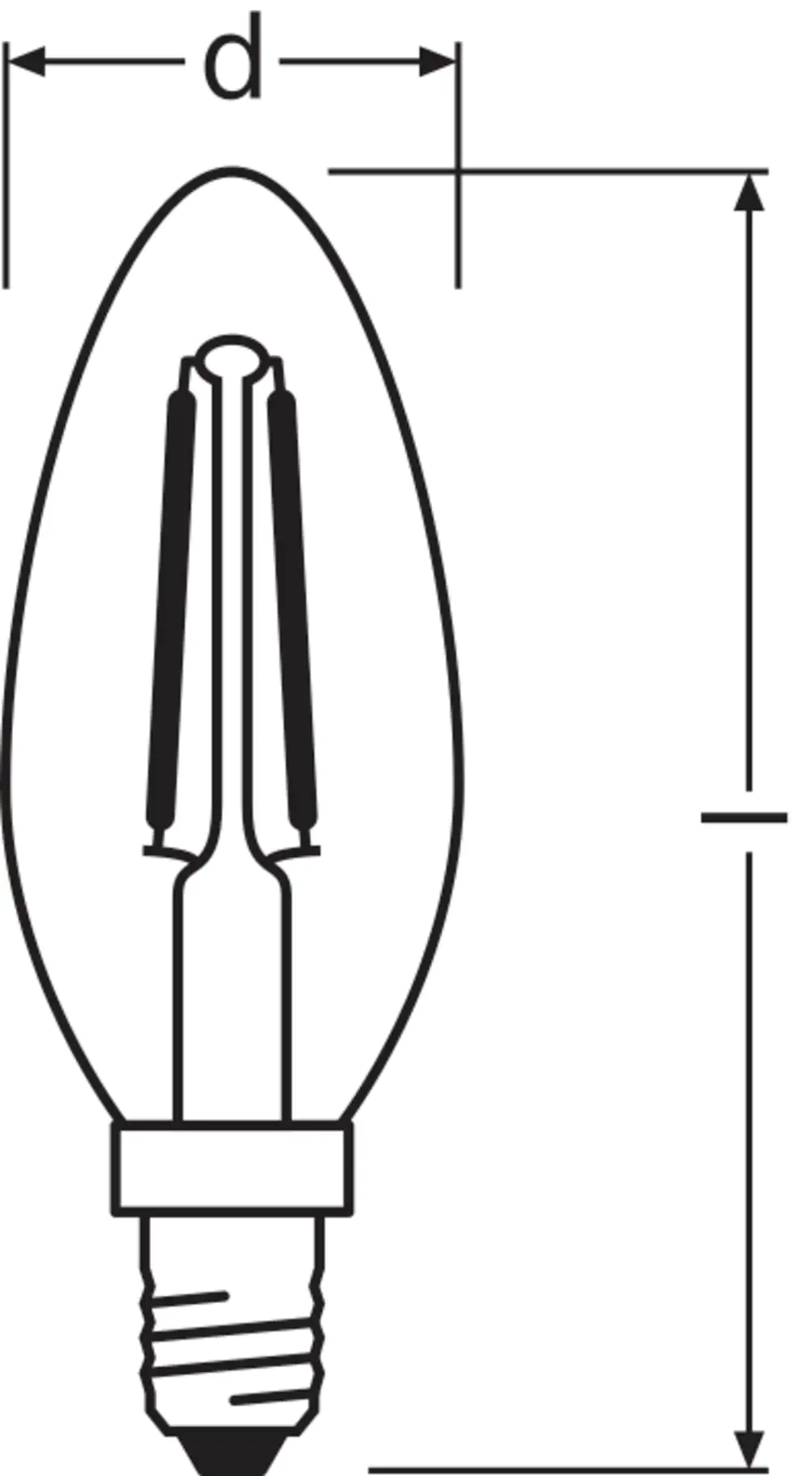 Osram LED Leuchtmittel Retrofit CLB 25 E14 2,5W warmweiß, klar