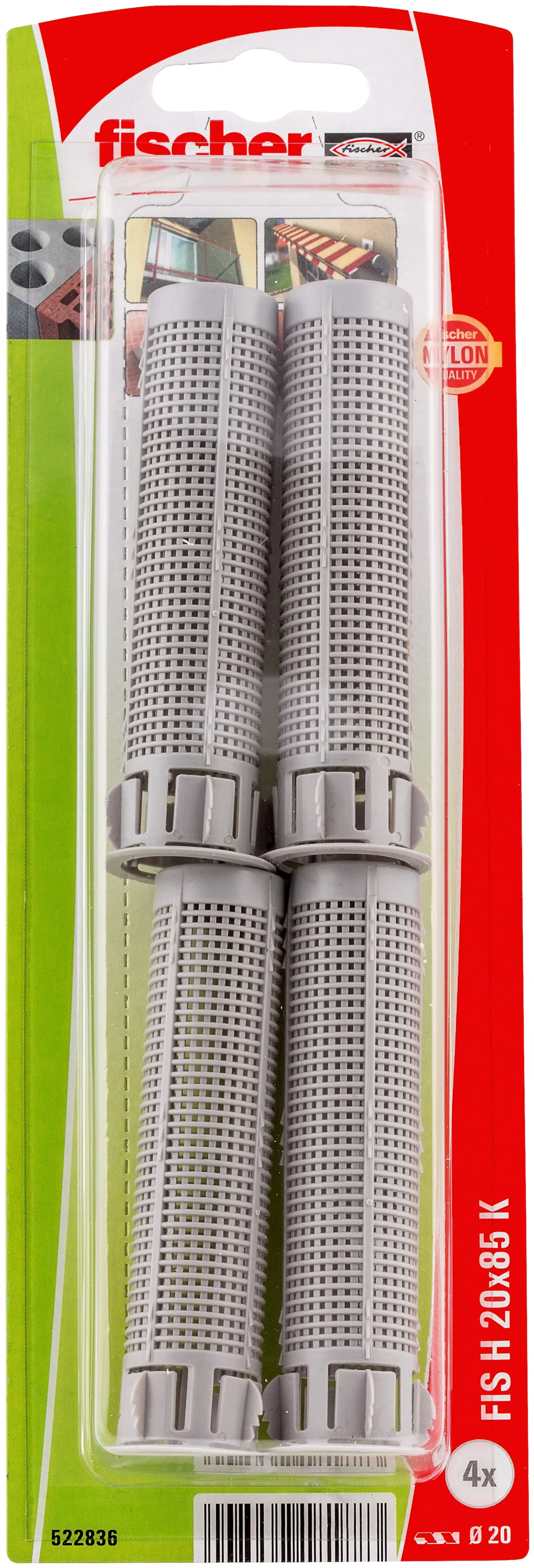 Fischer Injektions-Ankerhülse FIS H 20 x 85 mm - 4 Stück