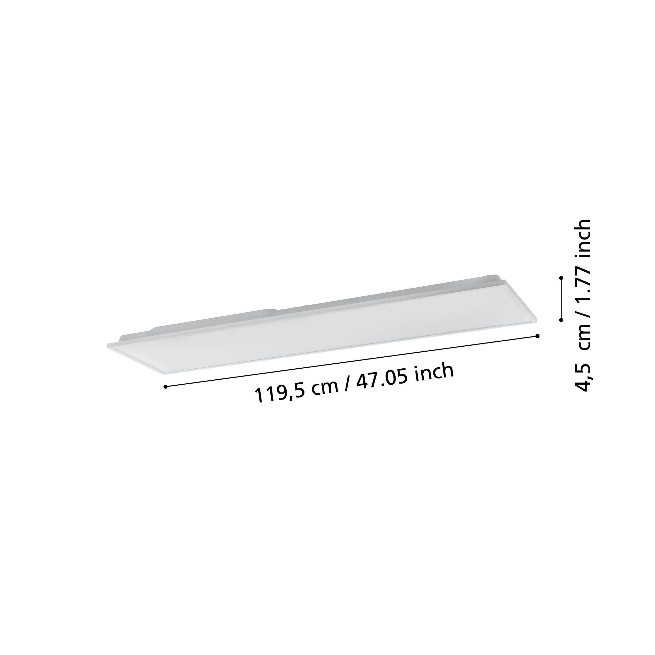 Eglo Connect LED Deckenleuchte Herrora-Z weiß 120 x 30 cm dimmbar, ww-kw Eglo Connect LED Deckenleuchte Herrora-Z weiß 120 x 30 cm dimmbar, ww-kw