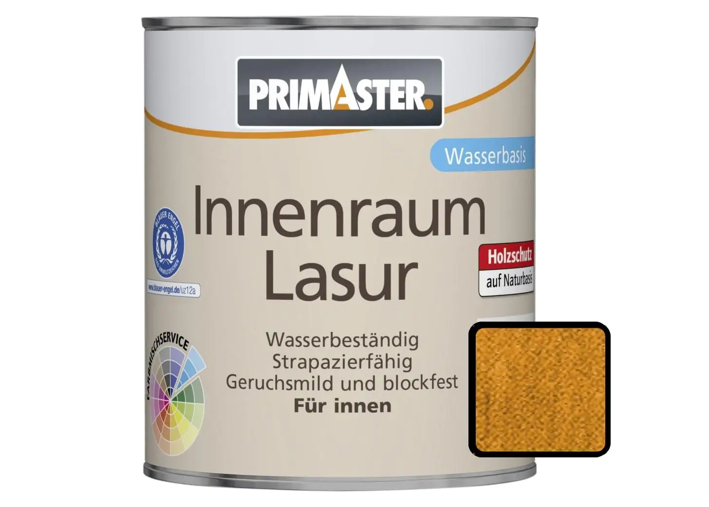 Primaster Innenraumlasur 375 ml honiggelb