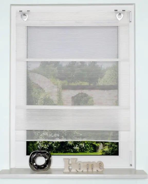 Home Wohnideen Raffrollo wollweiß 130 x 45 cm