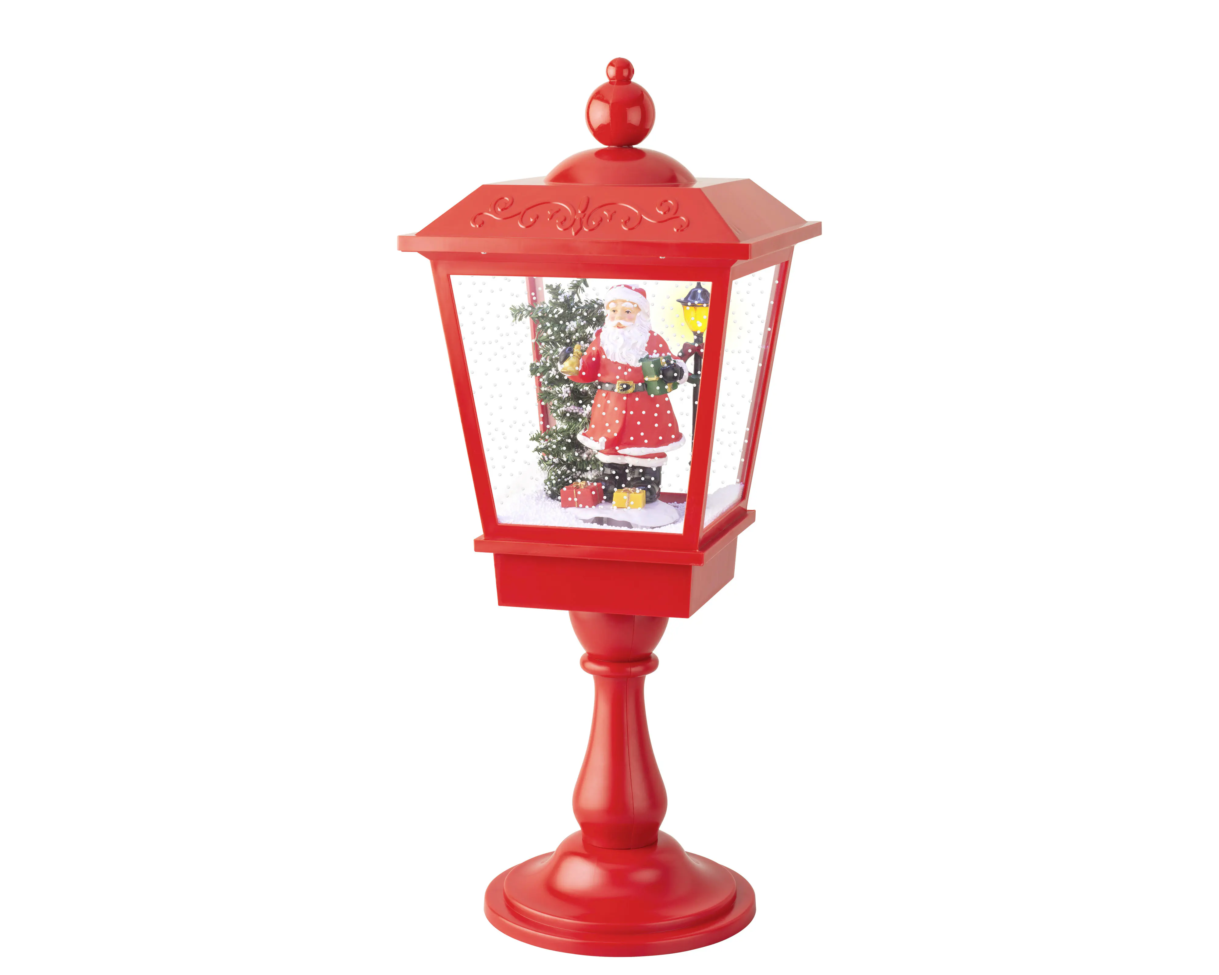 Lumineo LED Schneegebläse rot 27 x 27 x 70 cm kaltweiß