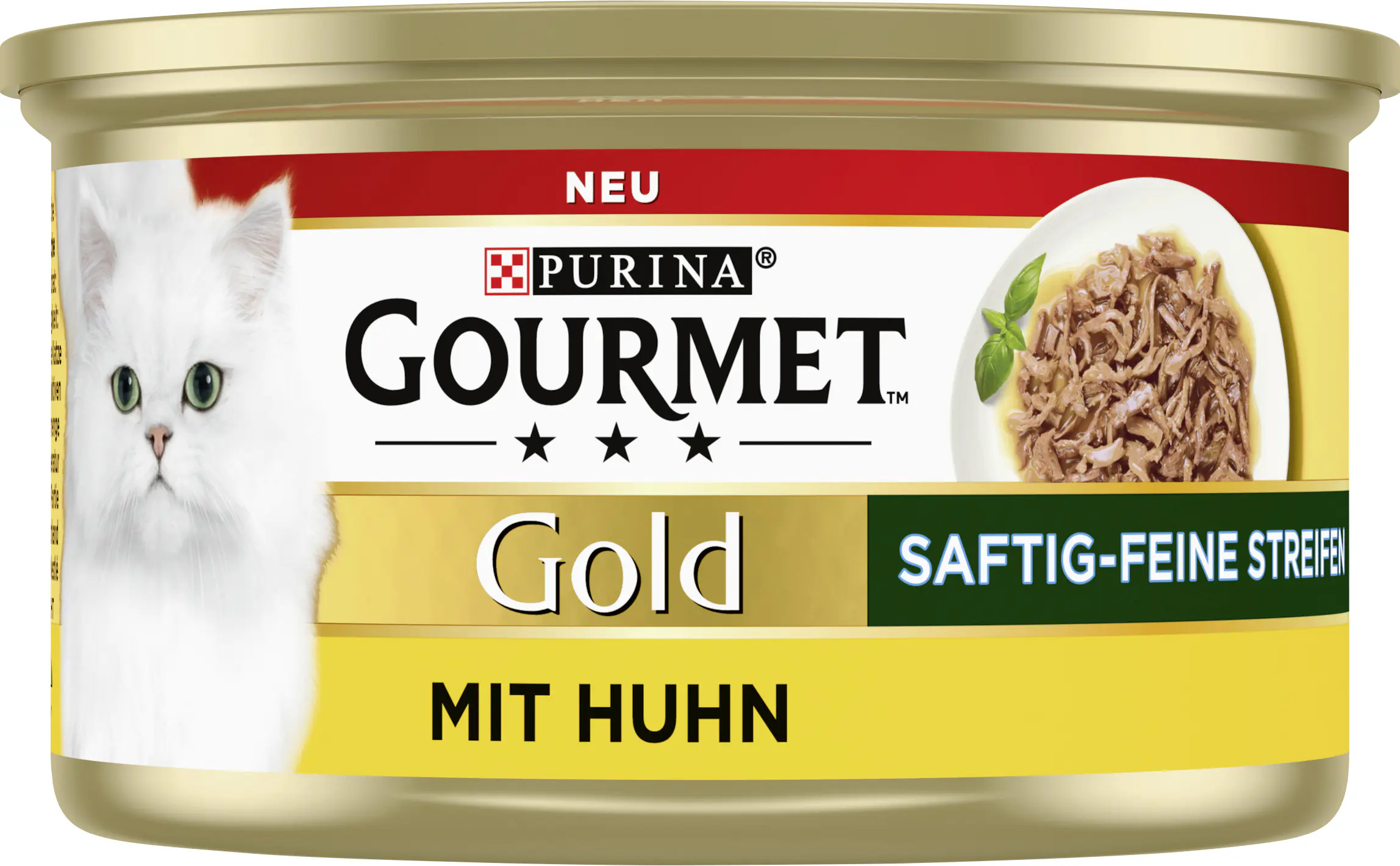 Gourmet Gold Katzenfutter saftig-feine Streifen mit Huhn 85 g