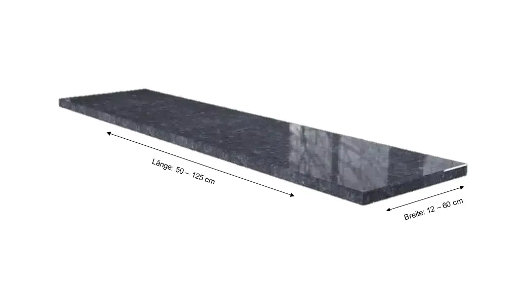 Wigastone Granit-Fensterbank Blue-Pearl 2 cm nach Maß Wigastone Granit-Fensterbank Blue-Pearl 2 cm nach Maß