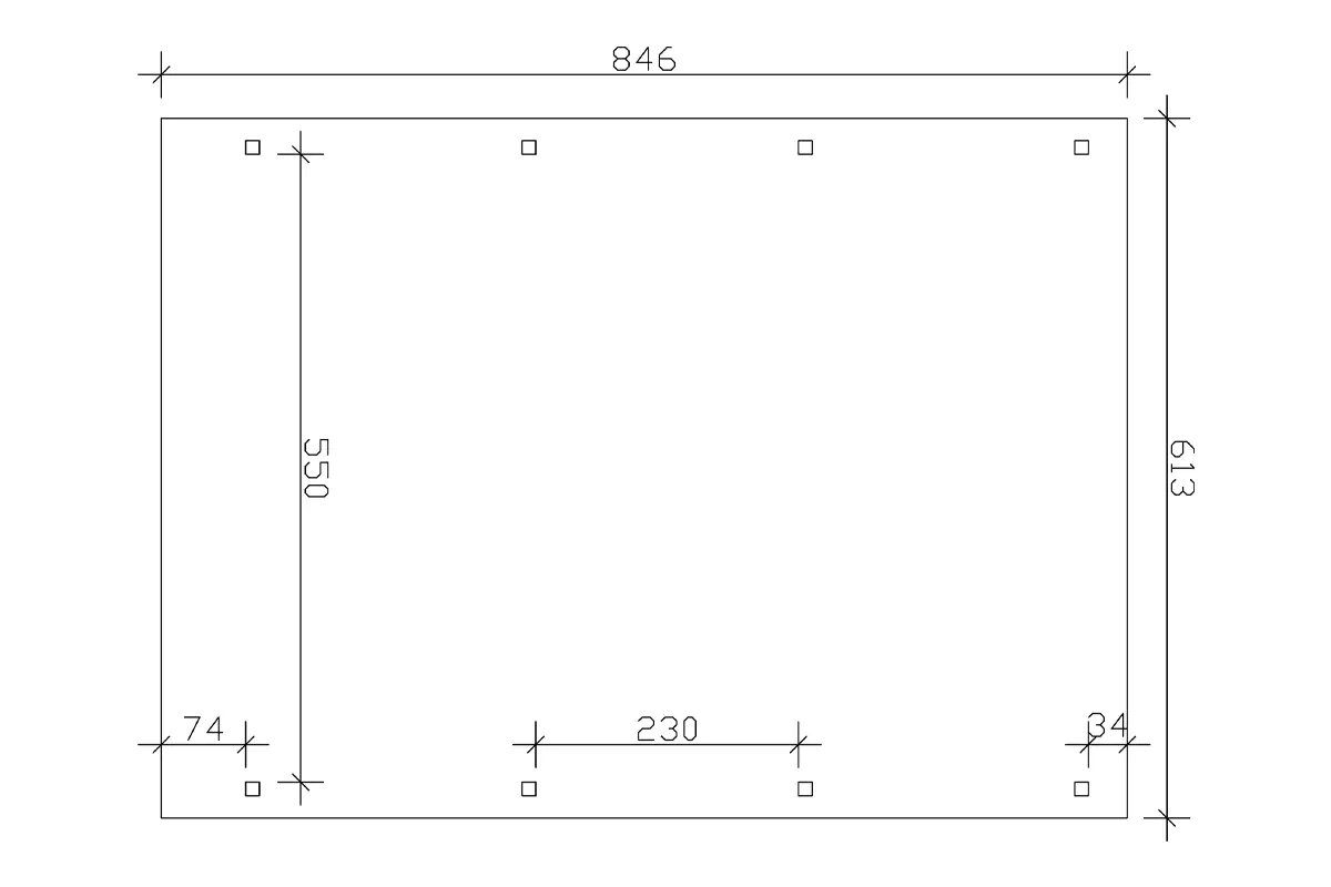4018211022540_03 SKAN HOLZ Carport Emsland 613 x 846 cm mit Aluminiumdach, natur