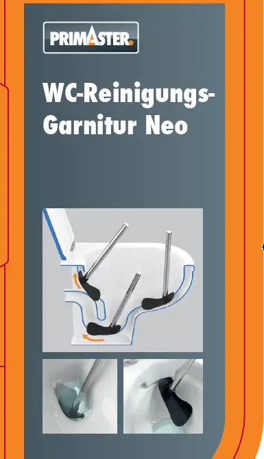 Primaster Toilettenreinigungs-Garnitur grau Neo