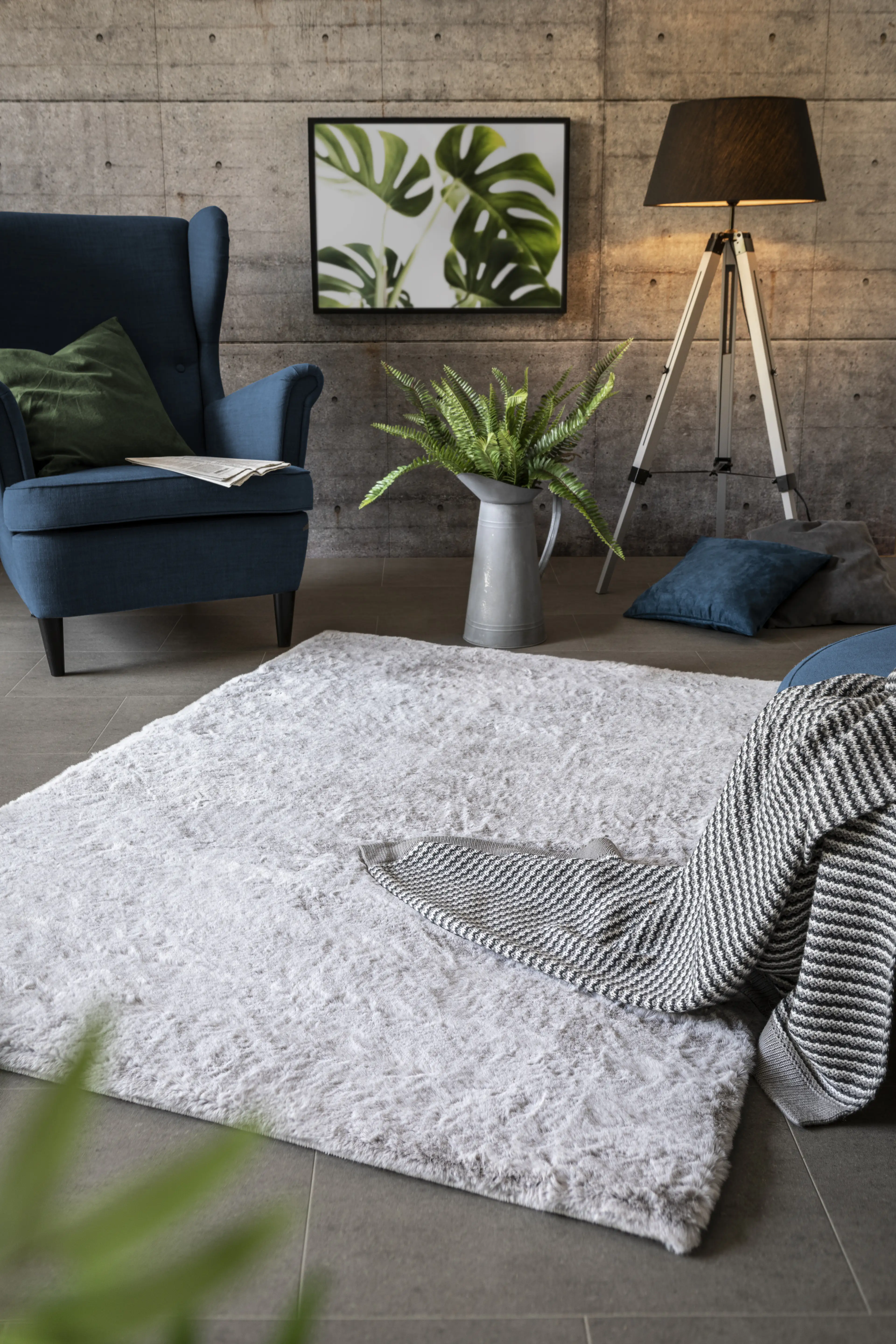 Andiamo Teppich Novara grau, 60 x 120 cm