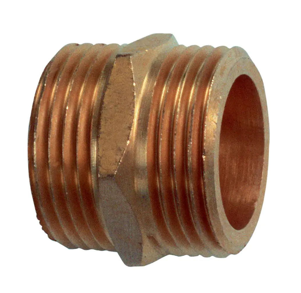 Cornat Doppelnippel Messing, beidseitig AG 1 1/2"