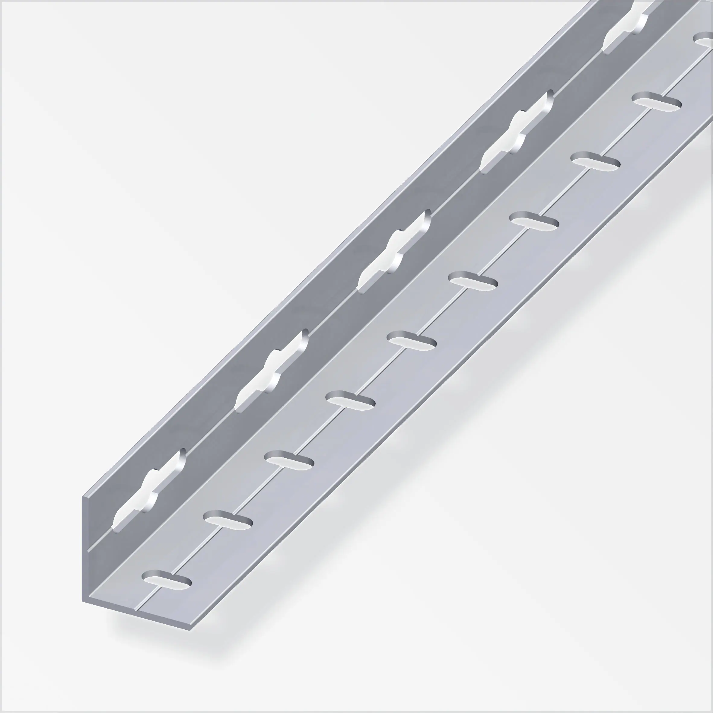 alfer Winkel 2.5 m, 35.5 x 2.4 mm Aluminium roh blank