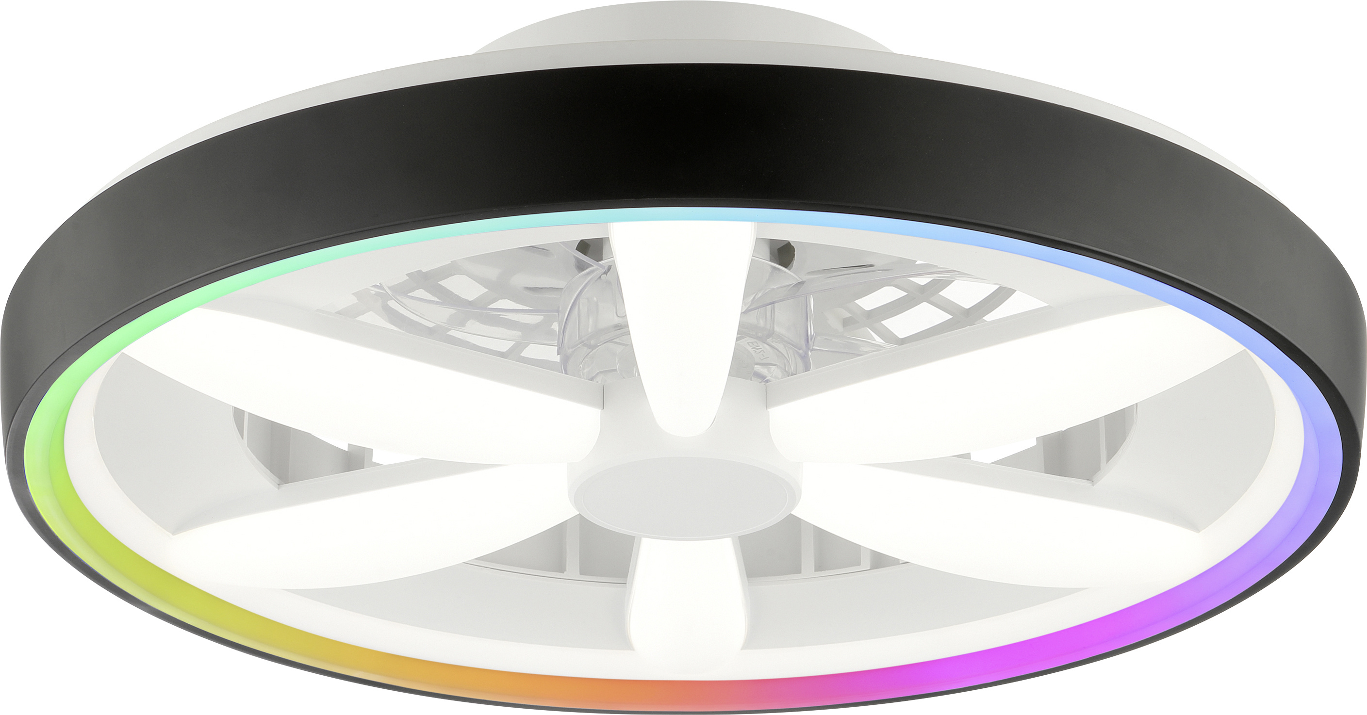 Brilliant LED Deckenleuchte mit Ventilator Gaiano Ø 48 cm 48 W schwarz