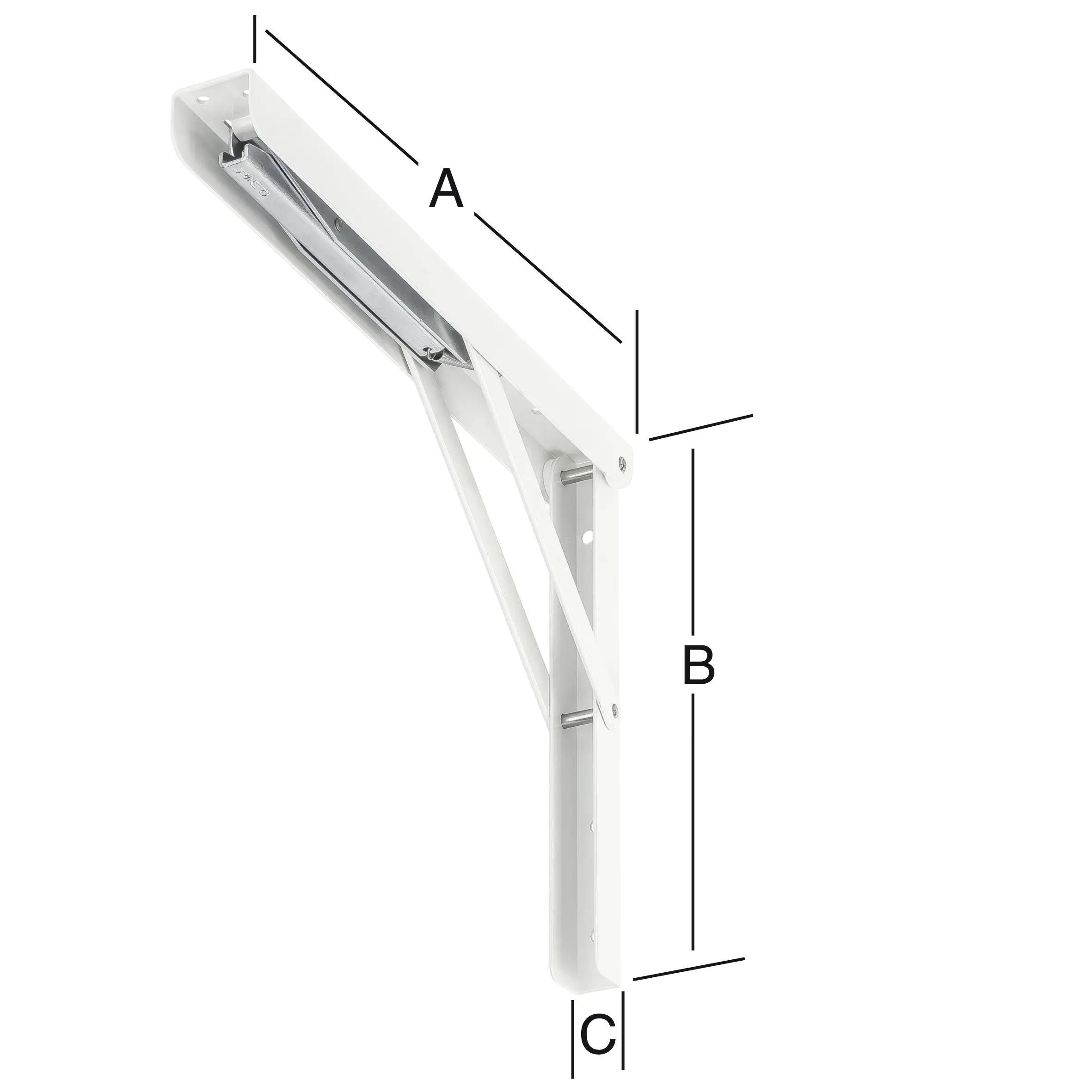 Vormann Multiline Klappträger weiß 40 x 27 cm