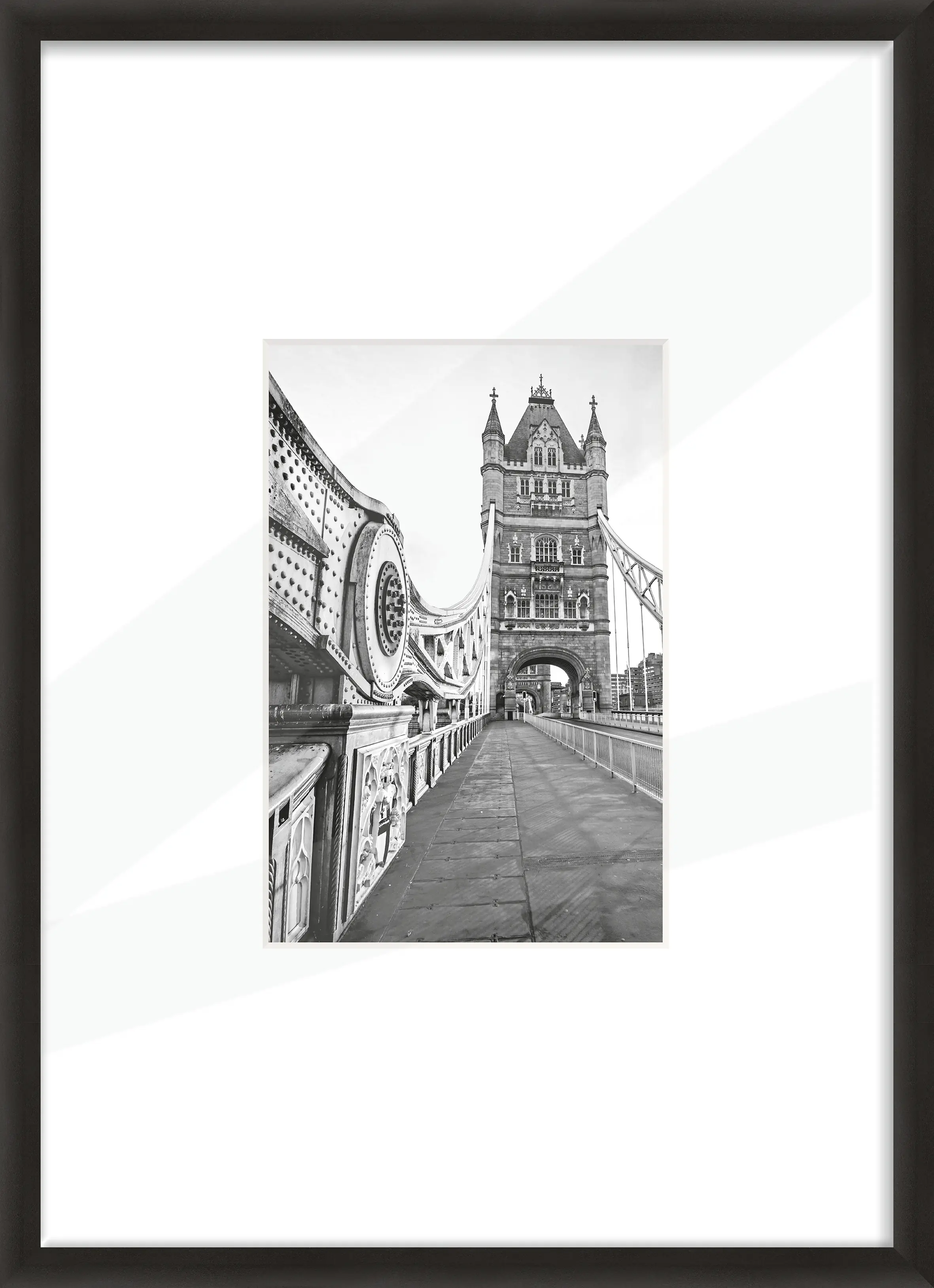 Alu Bilderrahmen Premium schwarz 42 x 59,5 cm