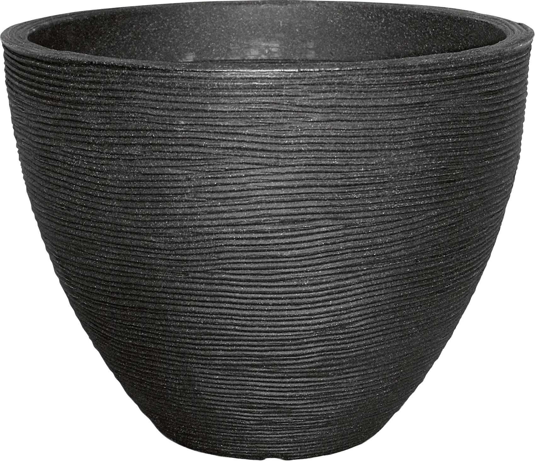 Geli Pflanztopf mit Rillen Ø 40 x 31 cm anthrazit Geli Pflanztopf mit Rillen Ø 40 x 31 cm anthrazit