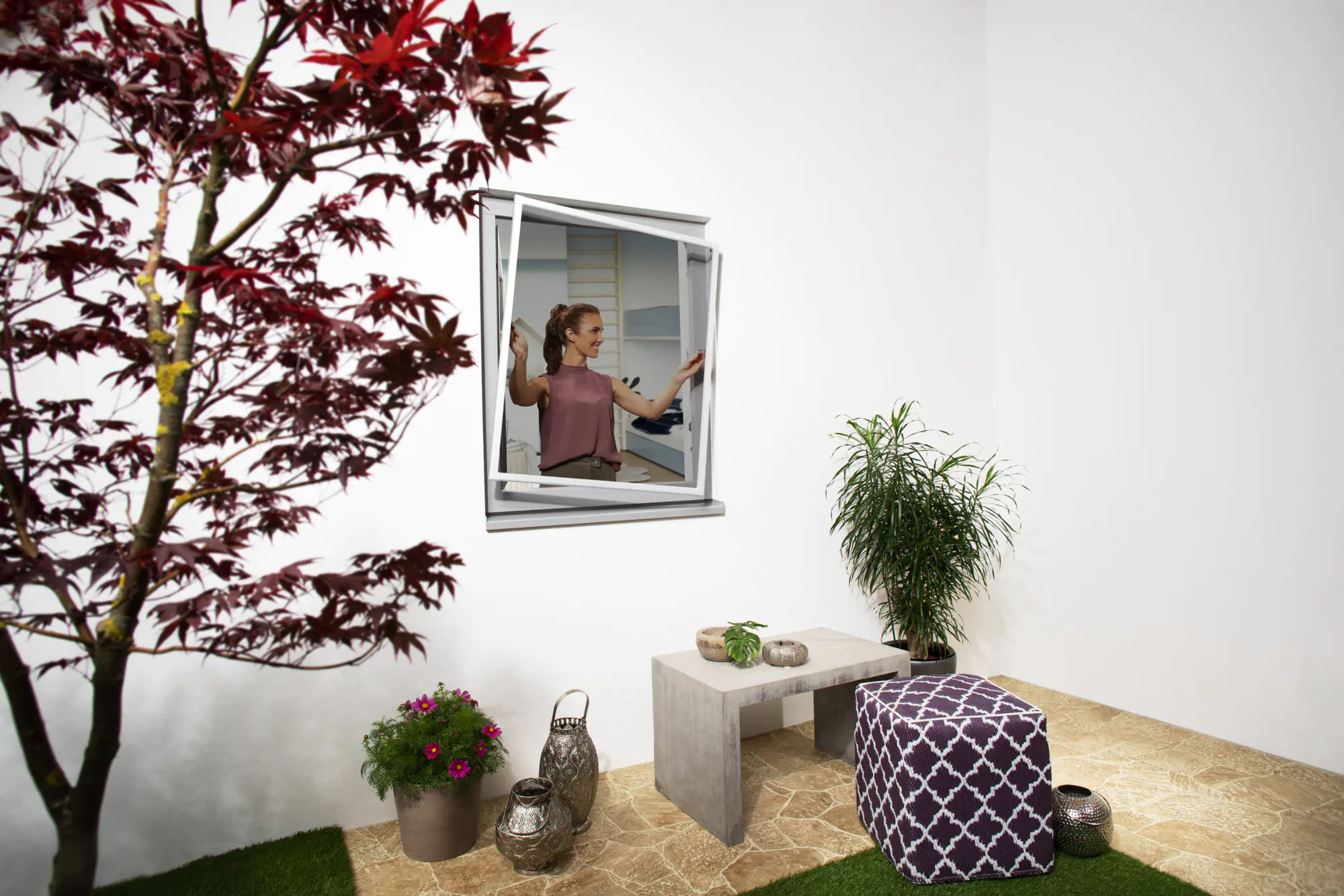 Primaster Fliegenschutz-Fenster 120 x 150 weiß