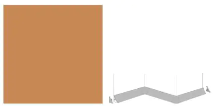 GetaElements Außenecke Plus Caramel