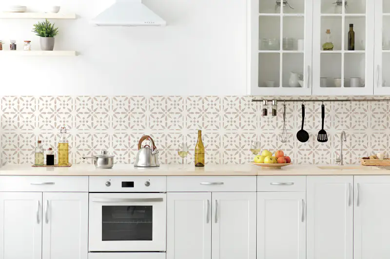 d-c-fix Kunststoffwandfliesen Wall Tiles, Vintage Flowers, 30,5x30,5 cm, selbstklebend