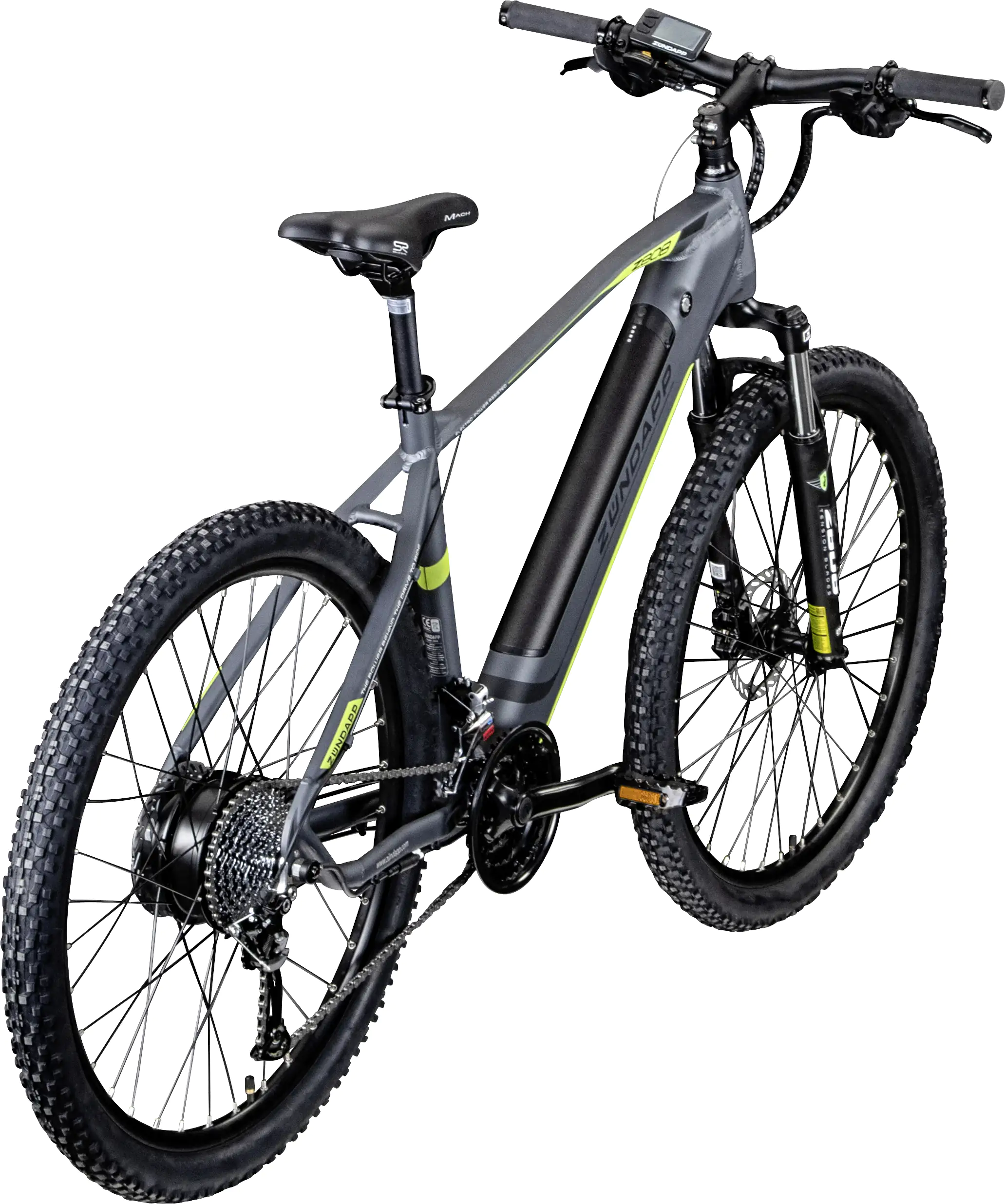 Zündapp E-Bike MTB Z808 27,5 Zoll 24-Gang 504 Wh schwarz grün