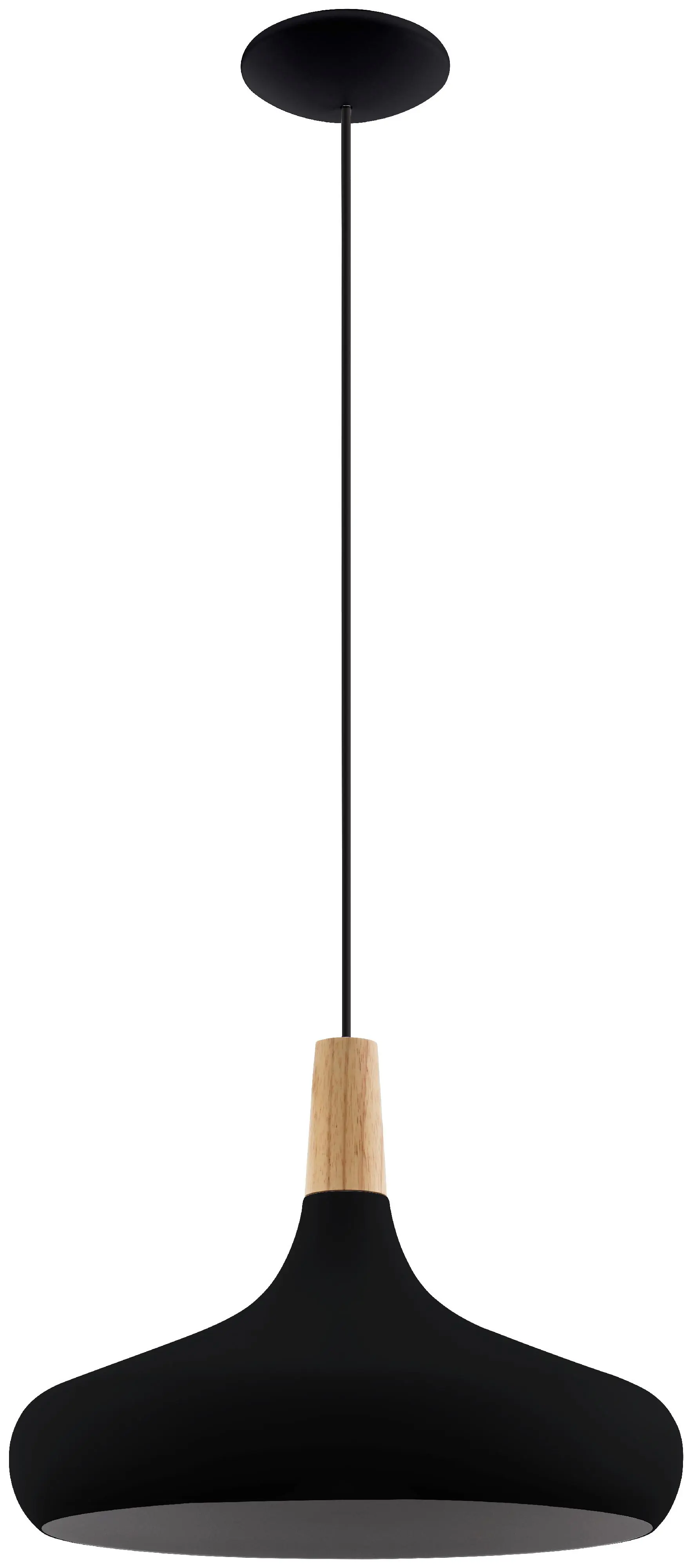 Eglo Pendelleuchte Sabinar schwarz braun 40 x 110 cm E27