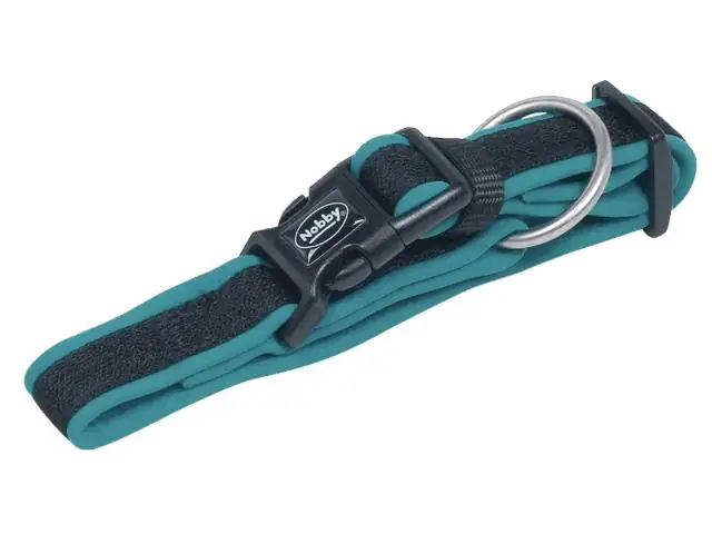Nobby Halsband Mesh Preno türkis L: 45-65 cm; B: 25/35 mm