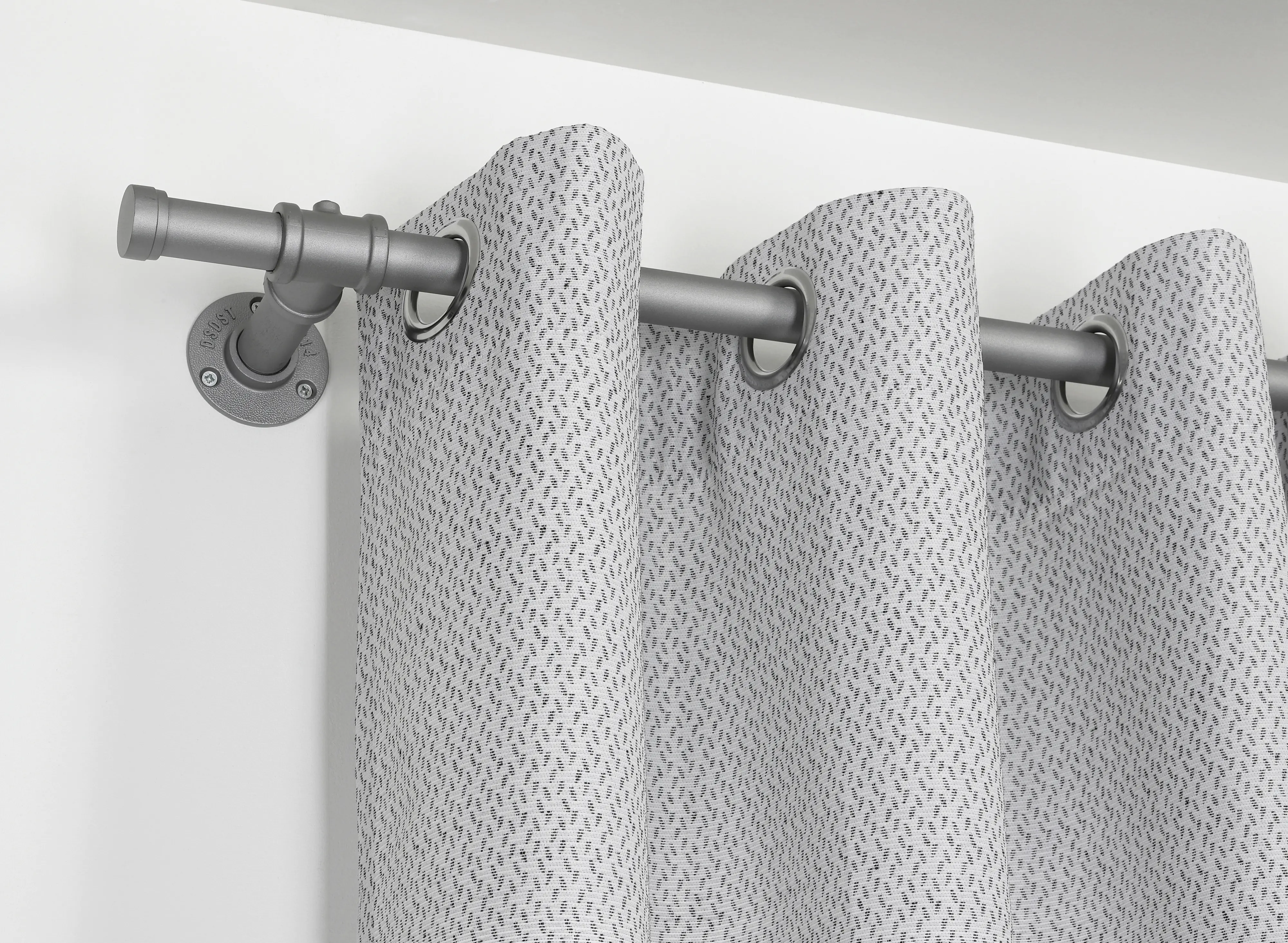 Gardinia T-Stück für Gardinenstange Industrial Home für Ø 25 mm silber