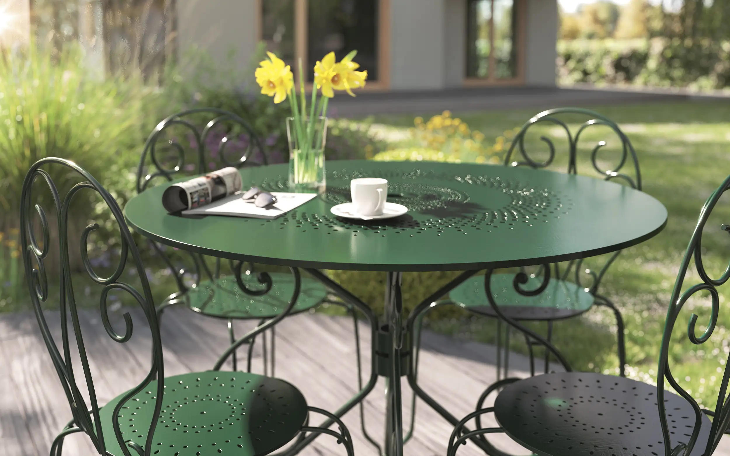 Alpina Metallschutz-Lack Anti-Rost 750 ml dunkelgrün glänzend Alpina Metallschutz-Lack Anti-Rost 750 ml dunkelgrün glänzend