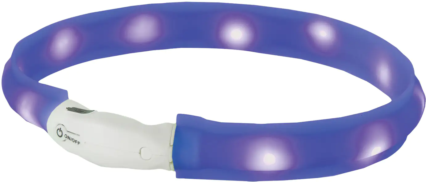Nobby LED Leuchthalsband Visible breit blau Nobby LED Leuchthalsband Visible breit blau