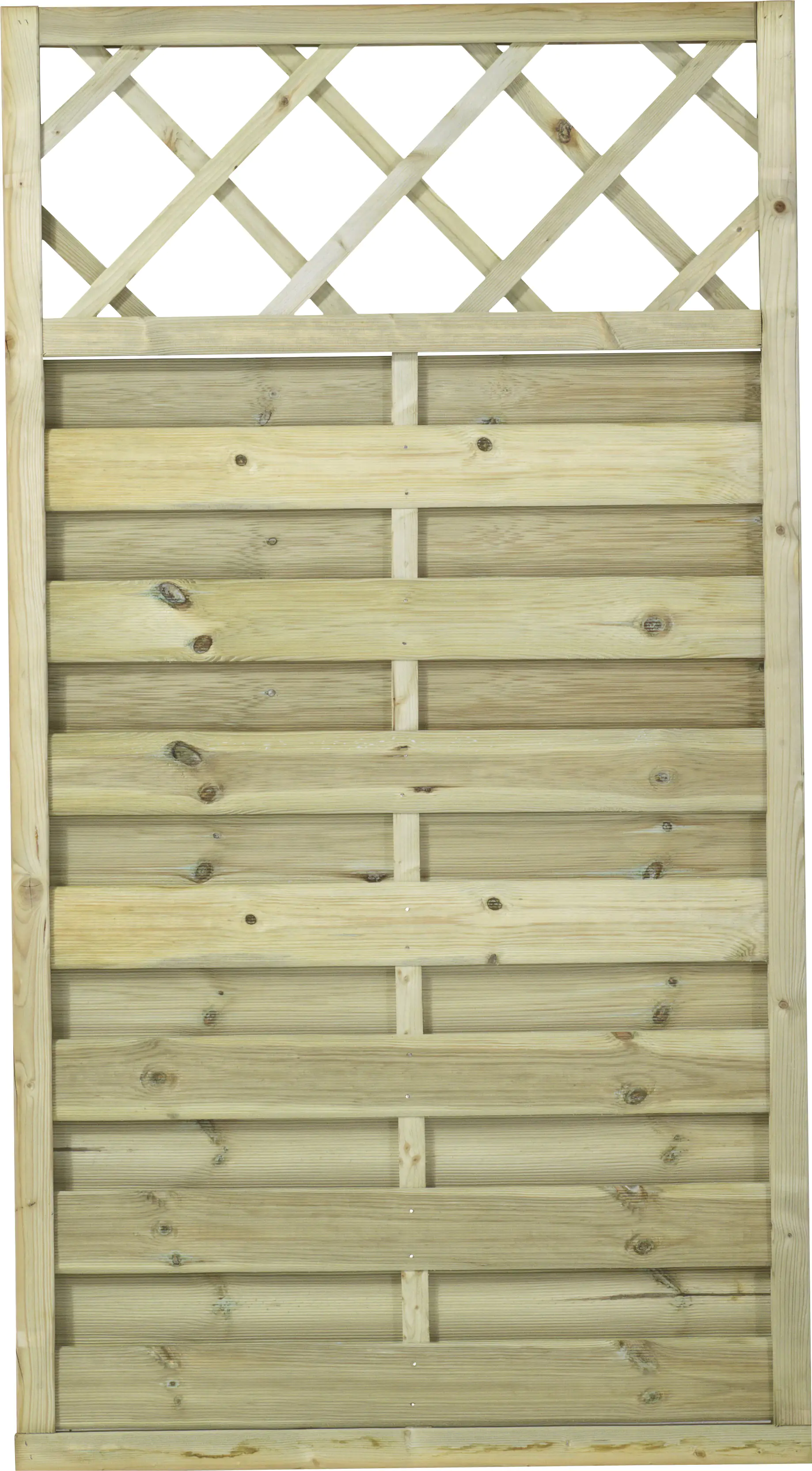 Plus Zaun Bergen mit Rankgitter 90 x 165 cm Druckimprägniert