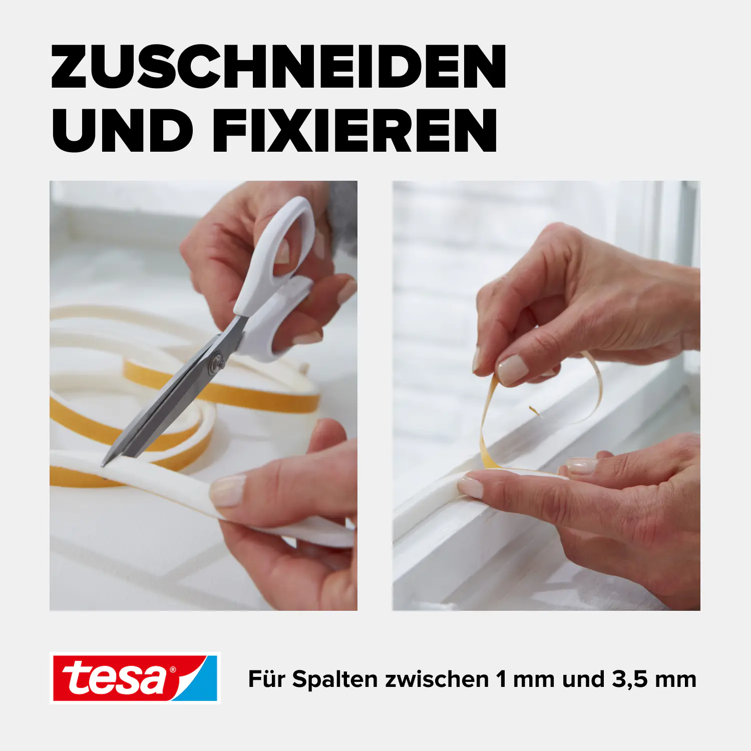 tesa Insulation Schaumstoffdichtung Standard 6 m, weiß