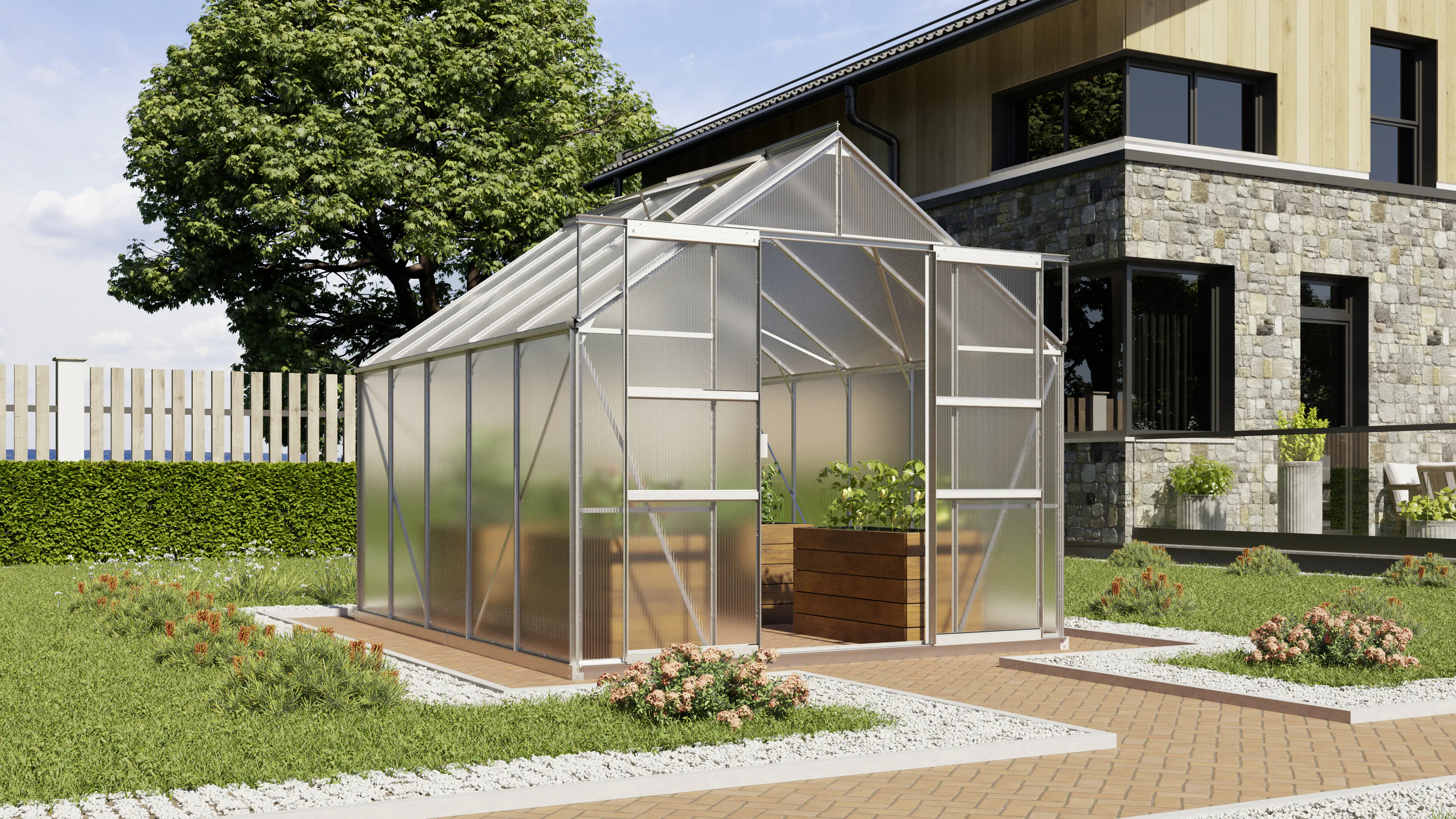 Vitavia Gewächshaus Mars 8300 254 x 317 cm 6 mm Hohlkammerplatten