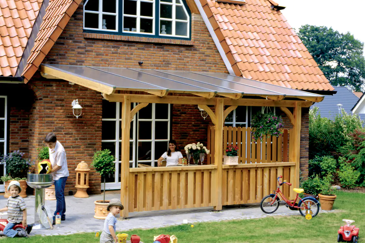 SKAN HOLZ Seitenwand Deckelschalung 305 x 160 cm Douglasie