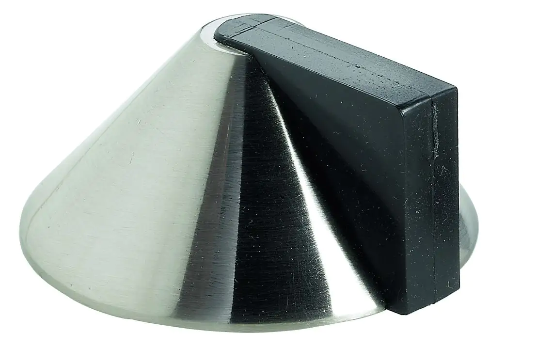 Hettich Türstopper 25,0 x 47,0 mm Edelstahl-Optik - 1 Stück