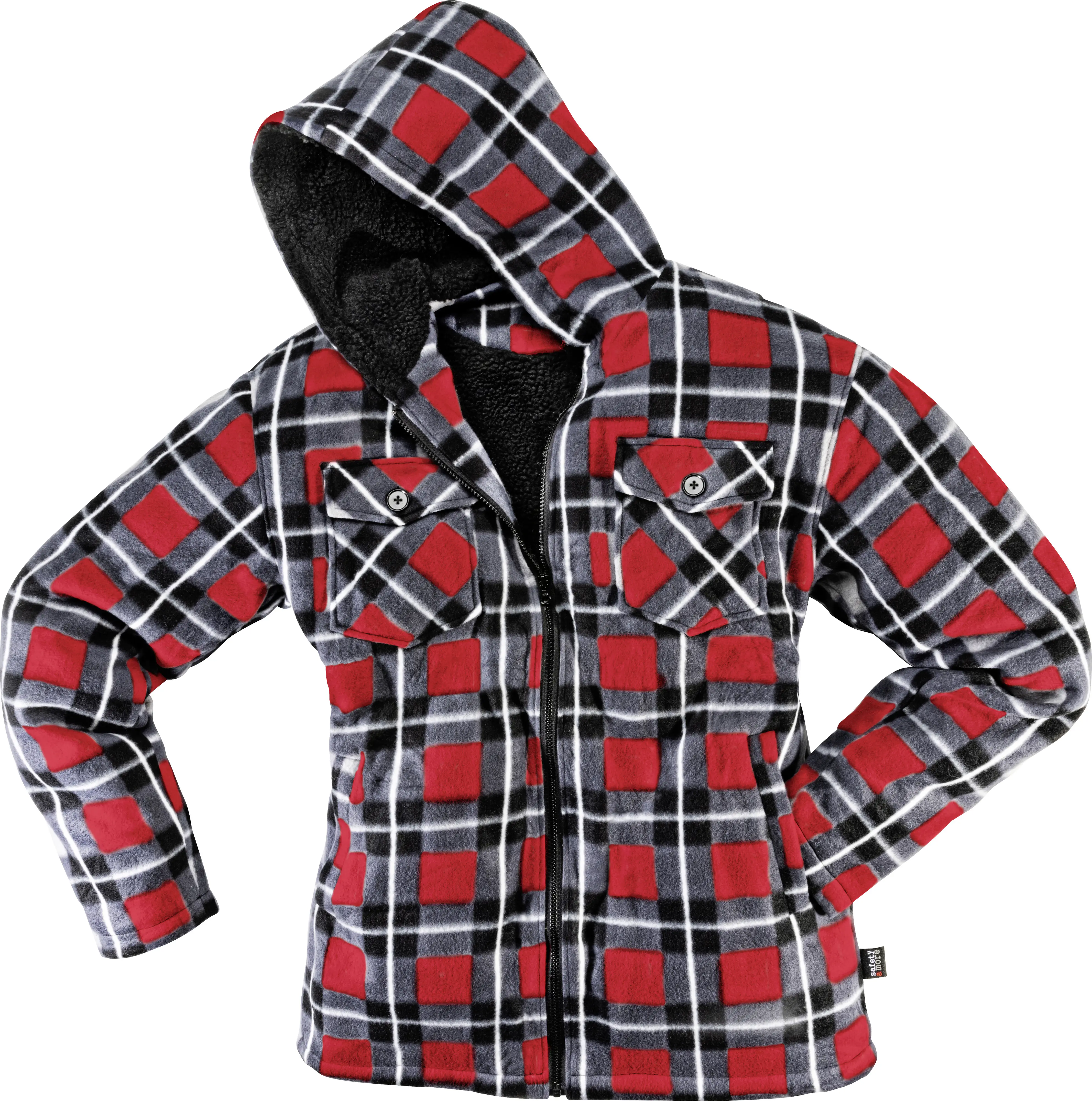 safety&more Thermojacke Galaxy rot-schwarz