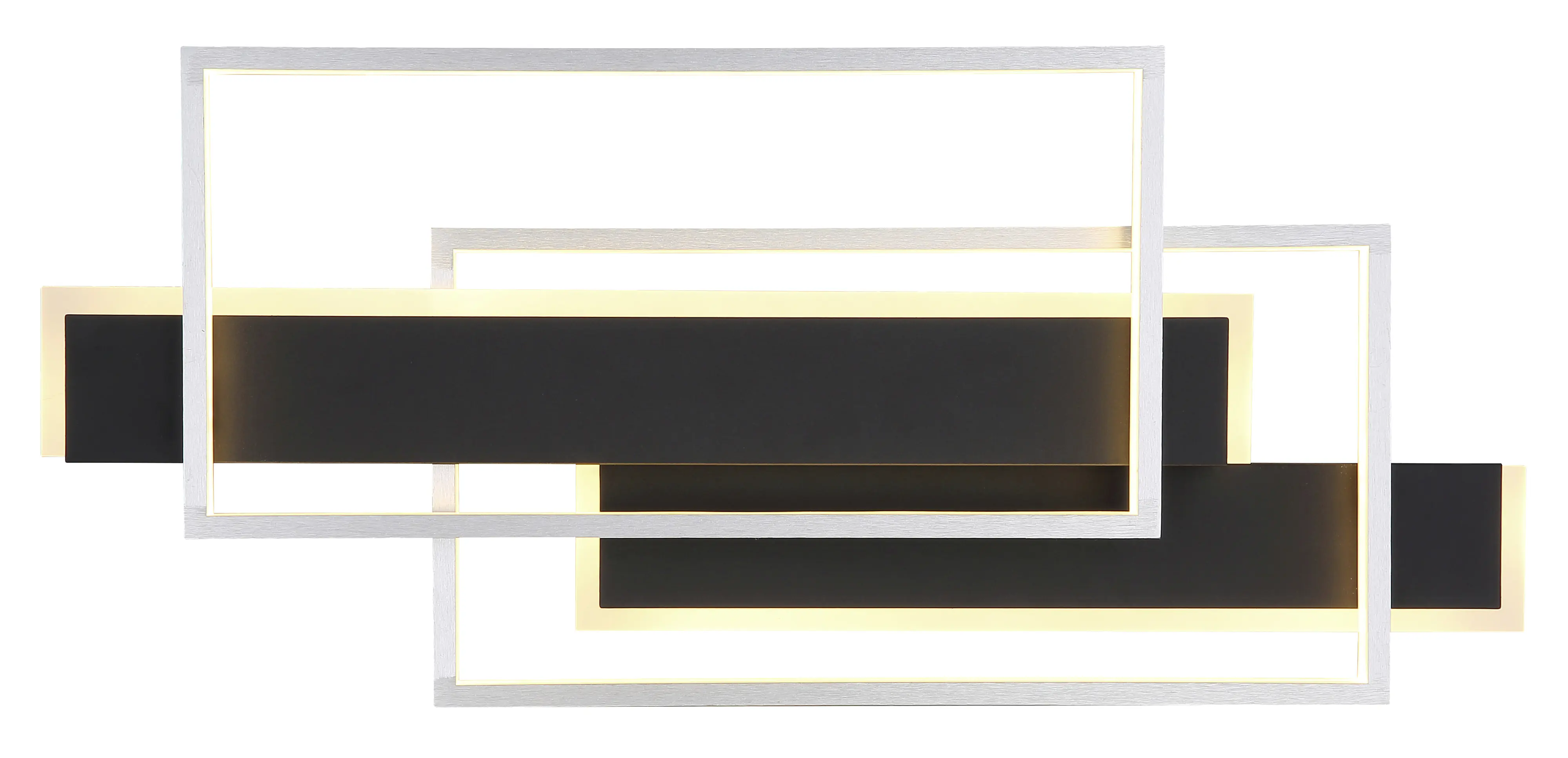 Globo Deckenleuchte Finnley 62 x 27 cm L x B schwarz warmweiß