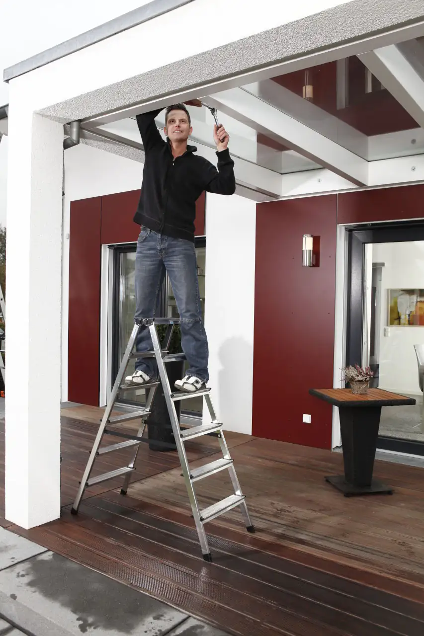 4009199120359_3 Krause Aluminium-Doppelleiter MONTO Dopplo 2,85 m