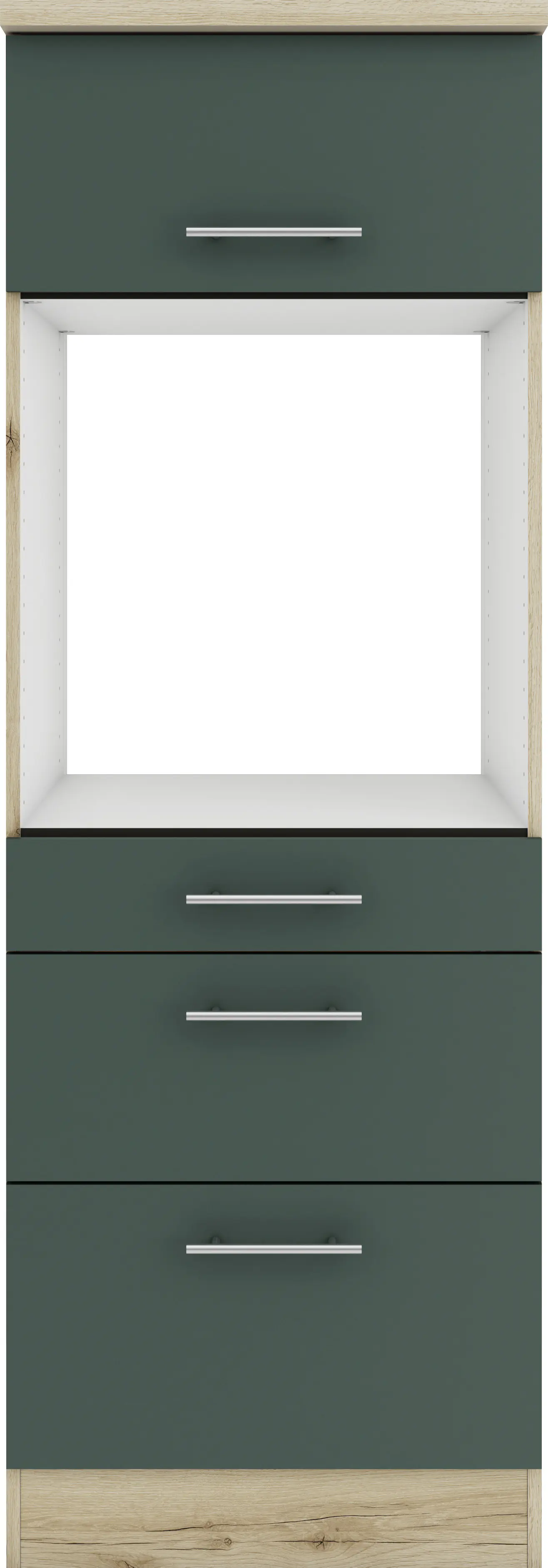 Optifit Midischrank Savona 405 steingrün/eiche 60 cm