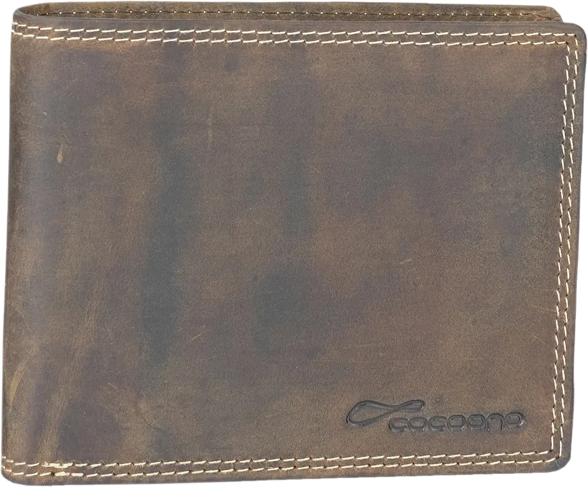 Geldbörse Leder braun 12 x 2 x 9,5 cm