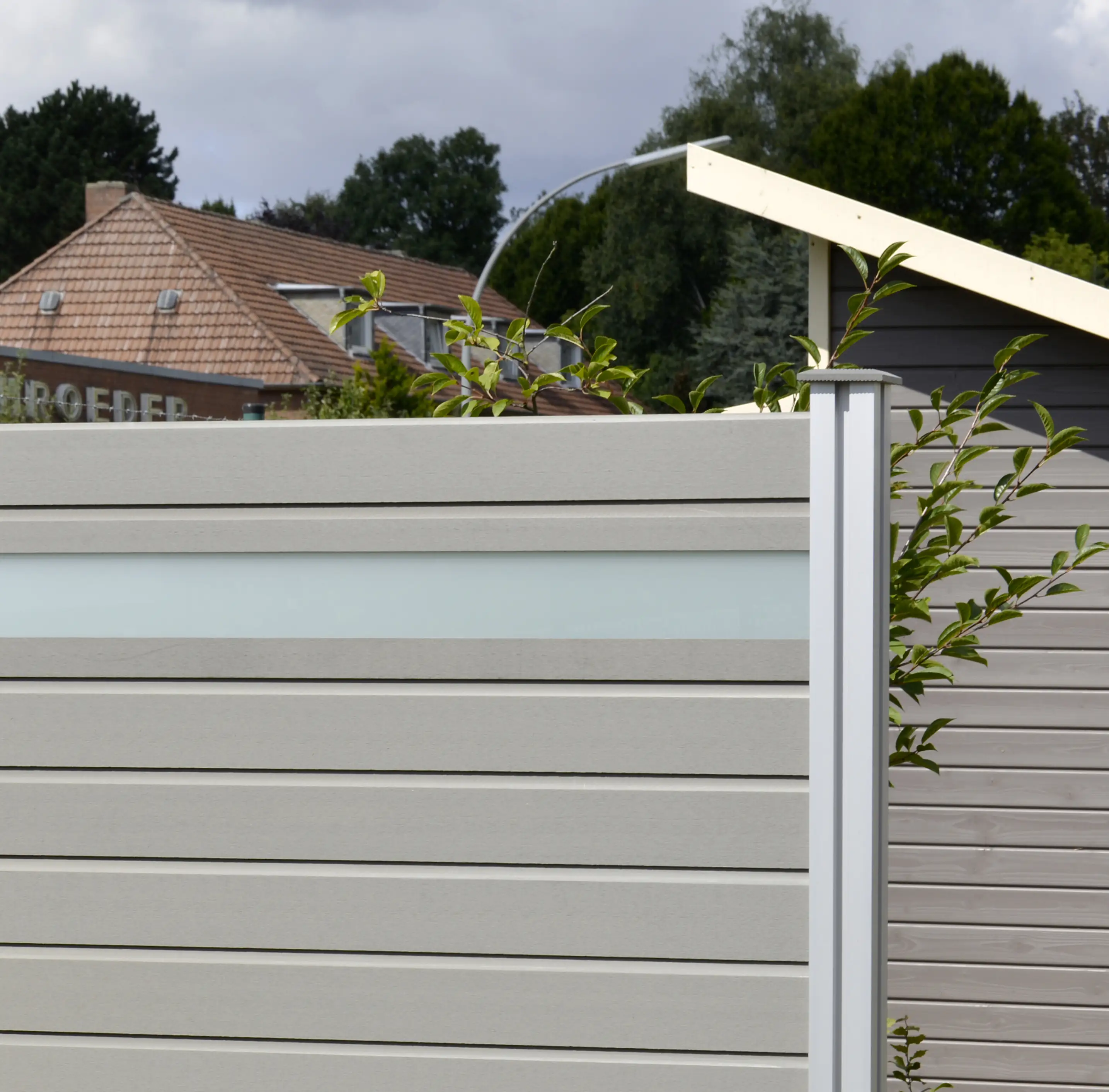 4006850003648_1828811 Osmo Sichtschutzelement Alu-Fence 1 Grundelement Creativ, weiß