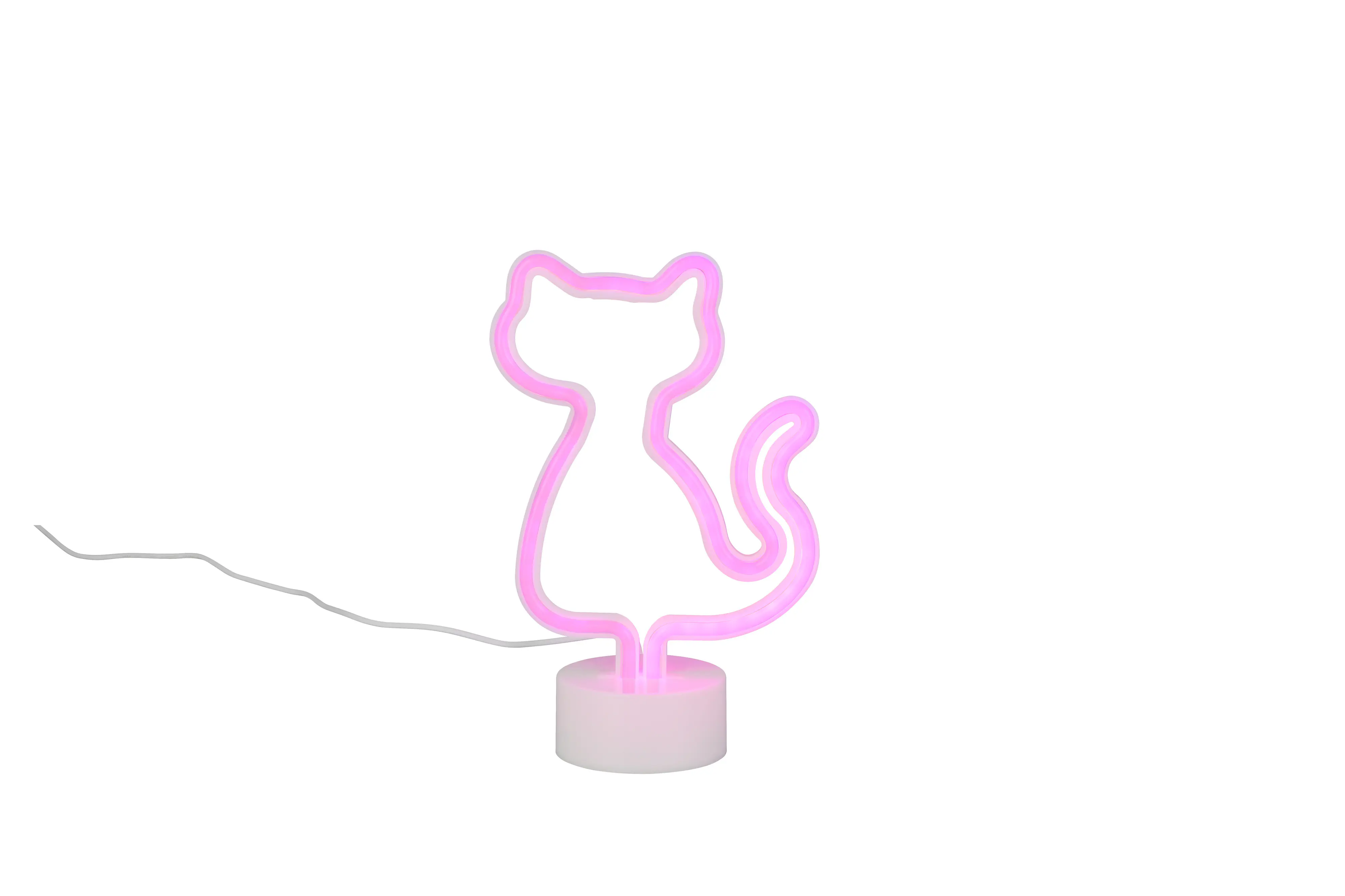 Reality LED-Tischleuchte Cat Fun 16 x 25 cm weiß