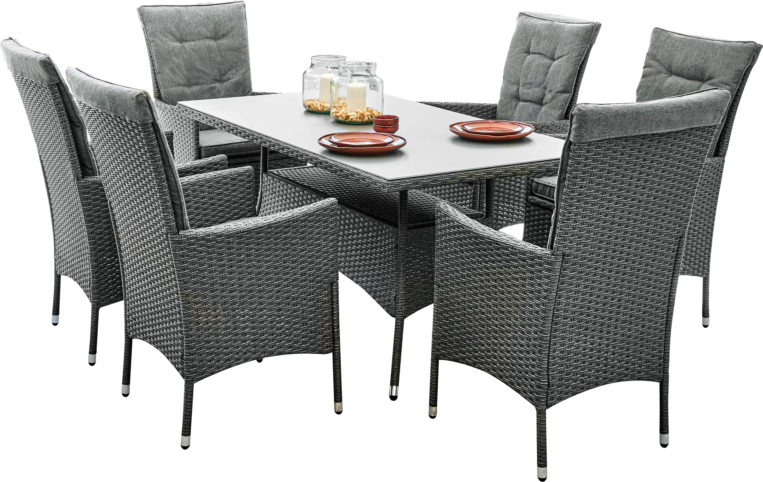 TrendLine Dining-Loungeset Bergamo 7-teilig inkl. Kissen TrendLine Dining-Loungeset Bergamo 7-teilig inkl. Kissen