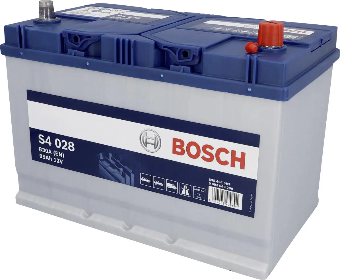 Bosch Starterbatterie S4 Asia-Typ 95Ah 830A Maße: 306x173x225mm (LxBxH)