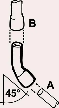 Cornat Bogen 45° / Ø 18 mm