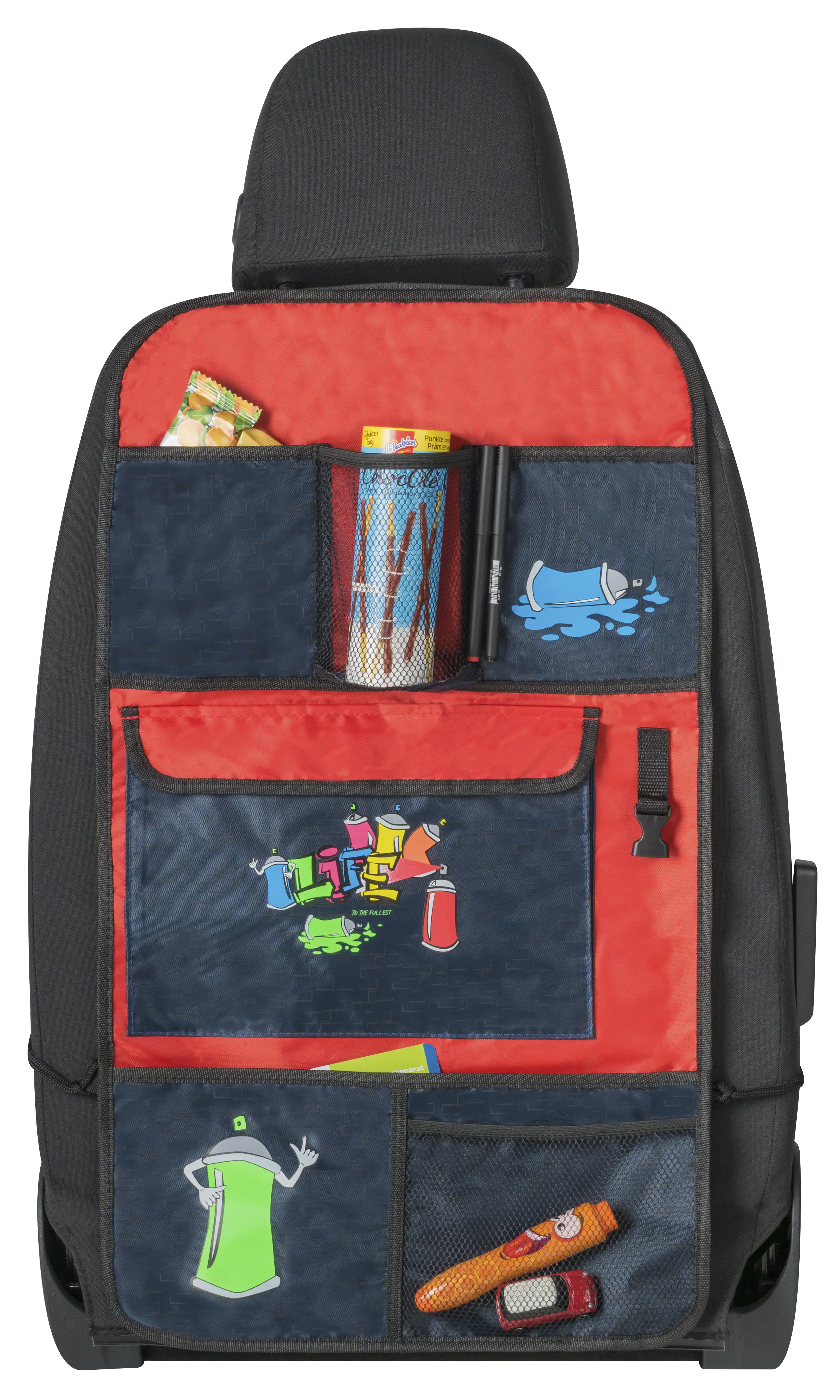 9001778261830_001 Walser Auto-Organizer Graffiti blau 1-teilig