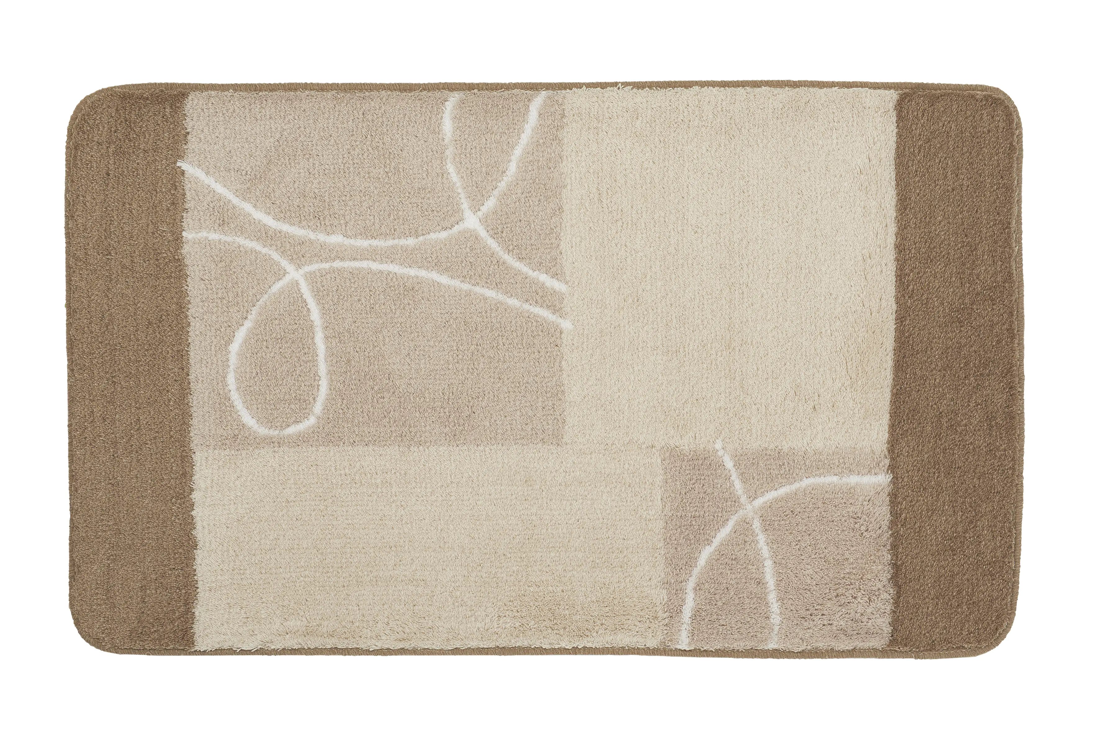 Kleine Wolke Badteppich Curly taupe,60 x 100 cm