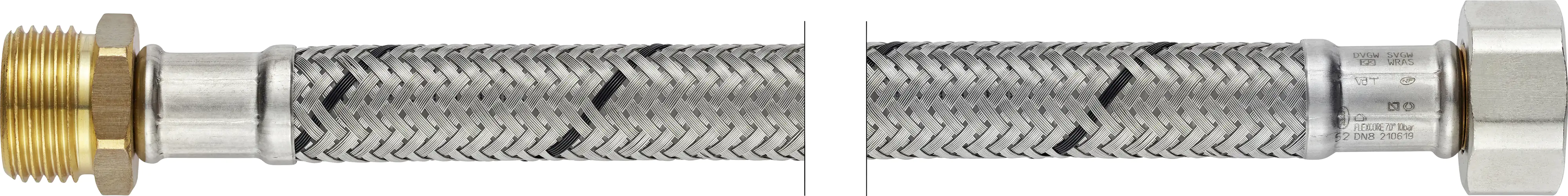 7611038184742 Flexo Anschlussschlauch IG 9,53 mm (3/8") x Aussengewinde 9,53 mm (3/8"), DN8, 30 cm