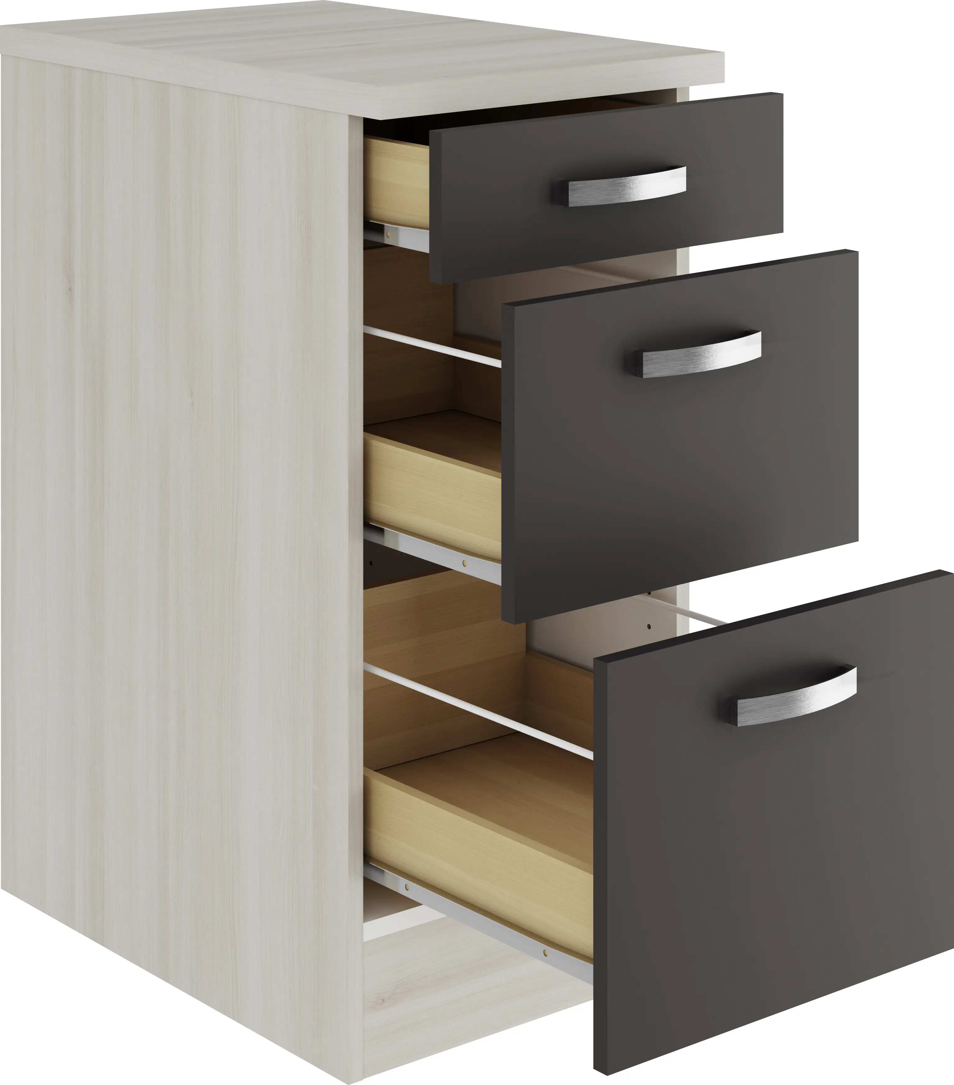 Optifit Unterschrank Faro 220 anthrazit/akazie 40 cm