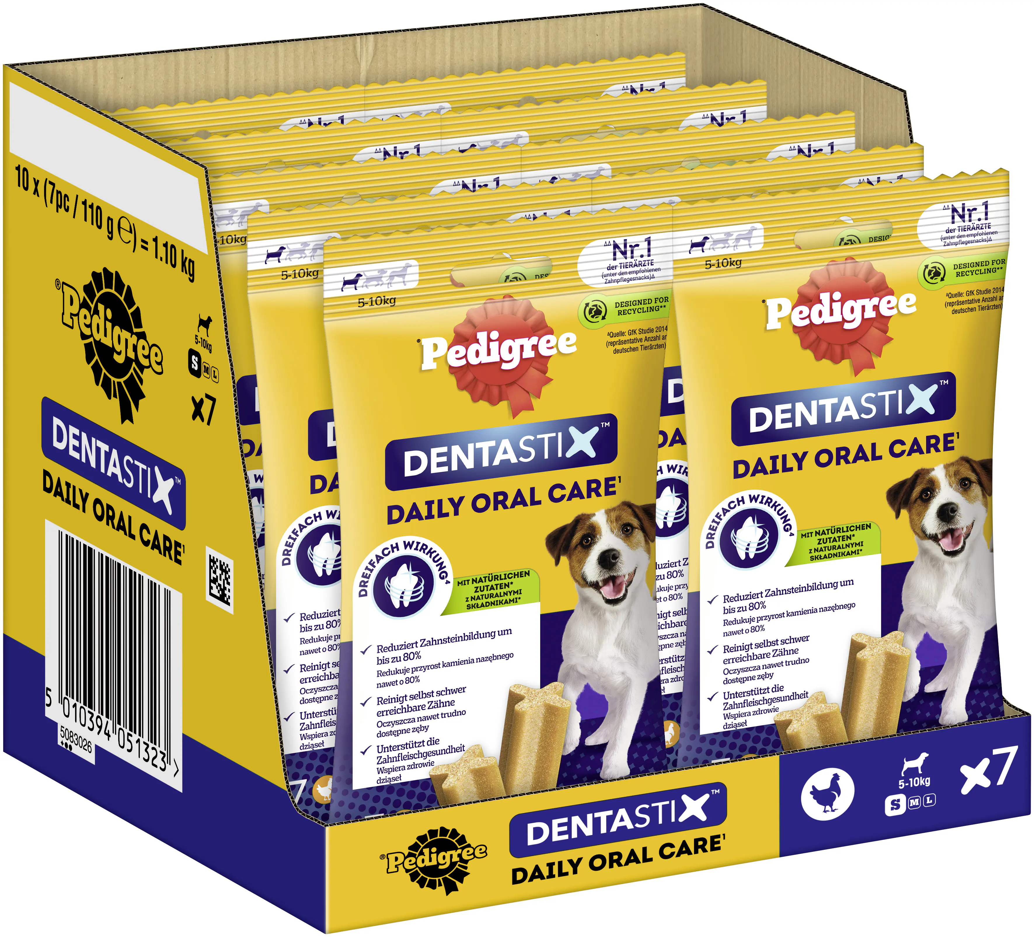 Pedigree Dentastix Small für junge und kleine Hunde 7 Stück