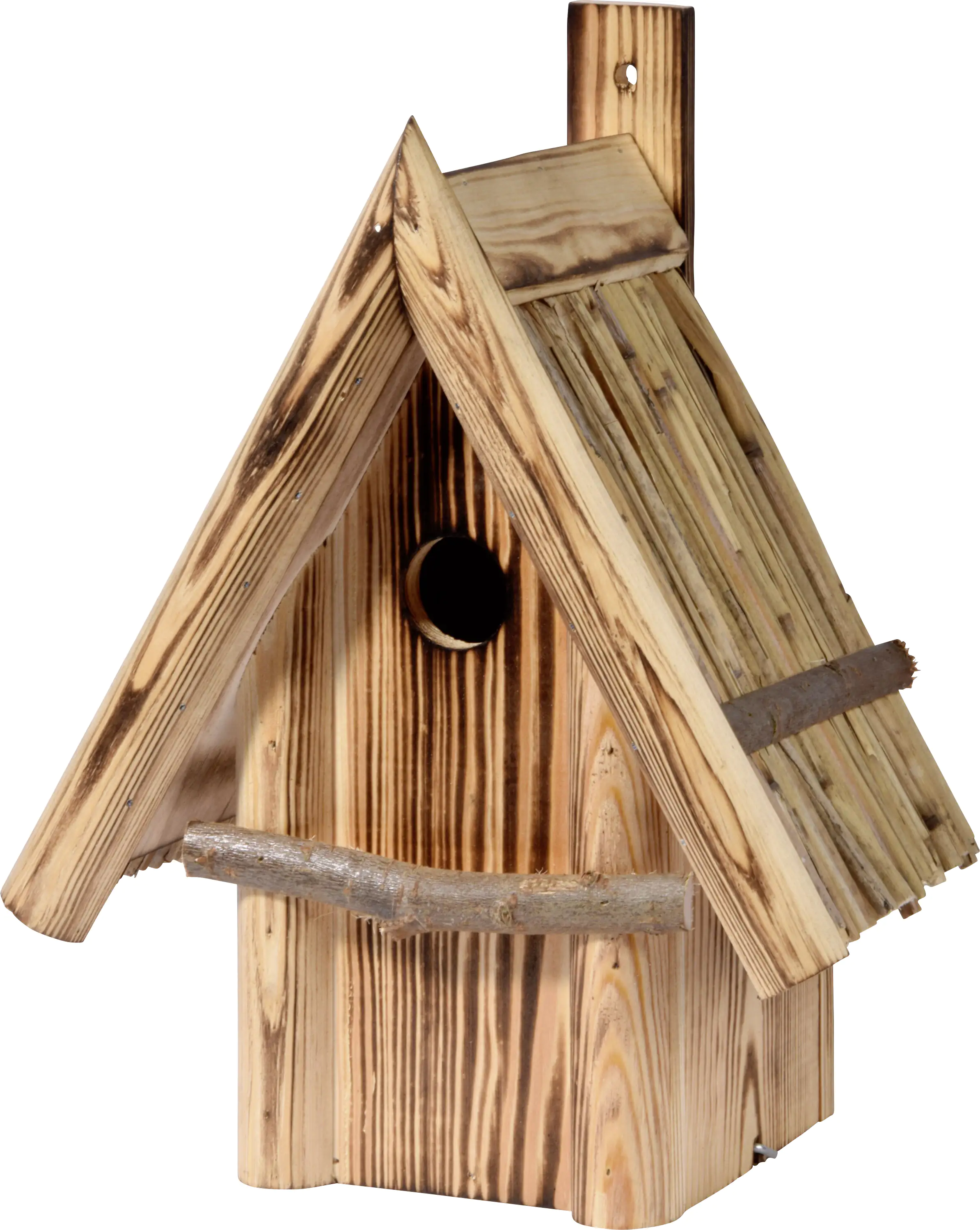 Dobar Nistkasten Kiefernholz geflammt LxBxH: 26x19x33 cm