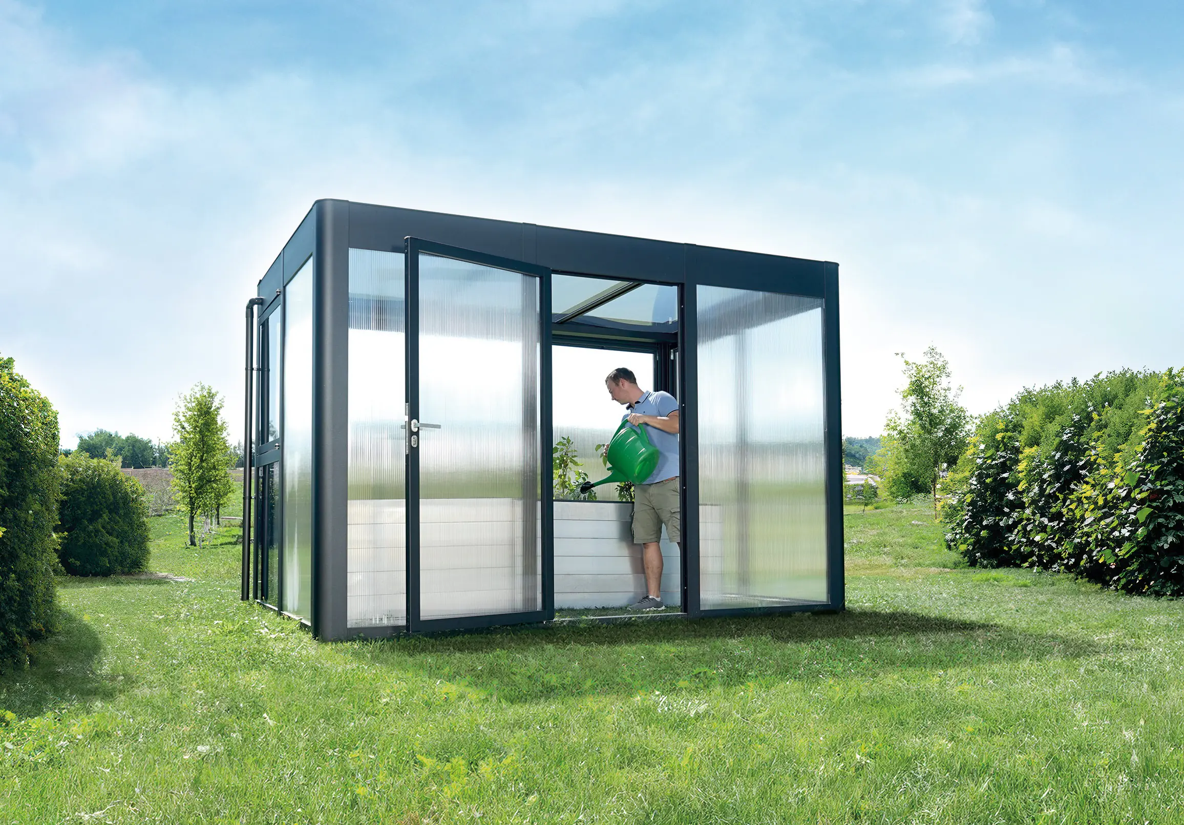 SunElements SunGarden Gartenhaus Select 3.2 338 x 233 cm anthrazit-metallic