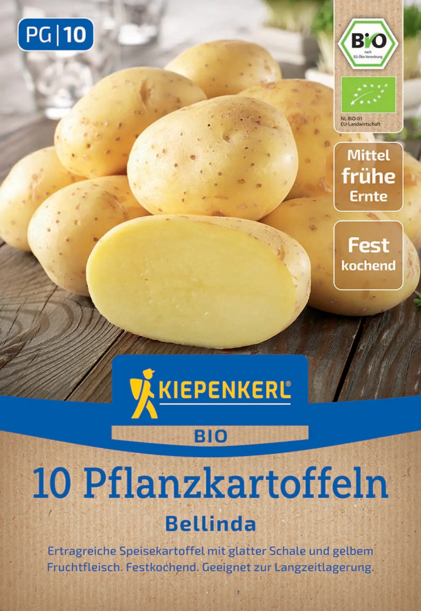 Kiepenkerl Bio Pflanzkartoffel Bellinda 10 Stück